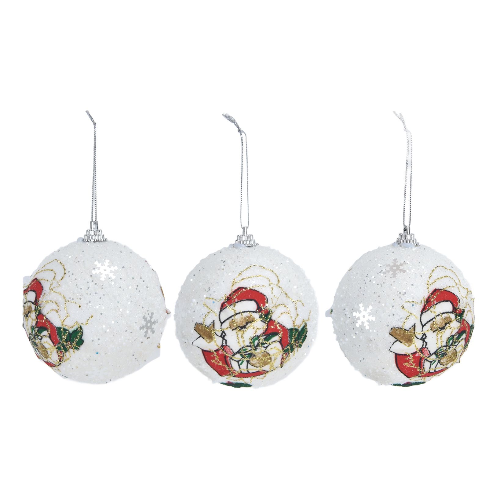 3PCS Christmas Ball Foam Hanging Christmas Tree Ornament for Festival Party view 4