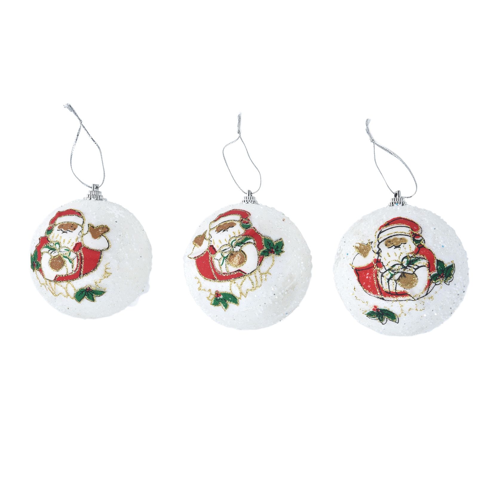 3PCS Christmas Ball Foam Hanging Christmas Tree Ornament for Festival Party view 5