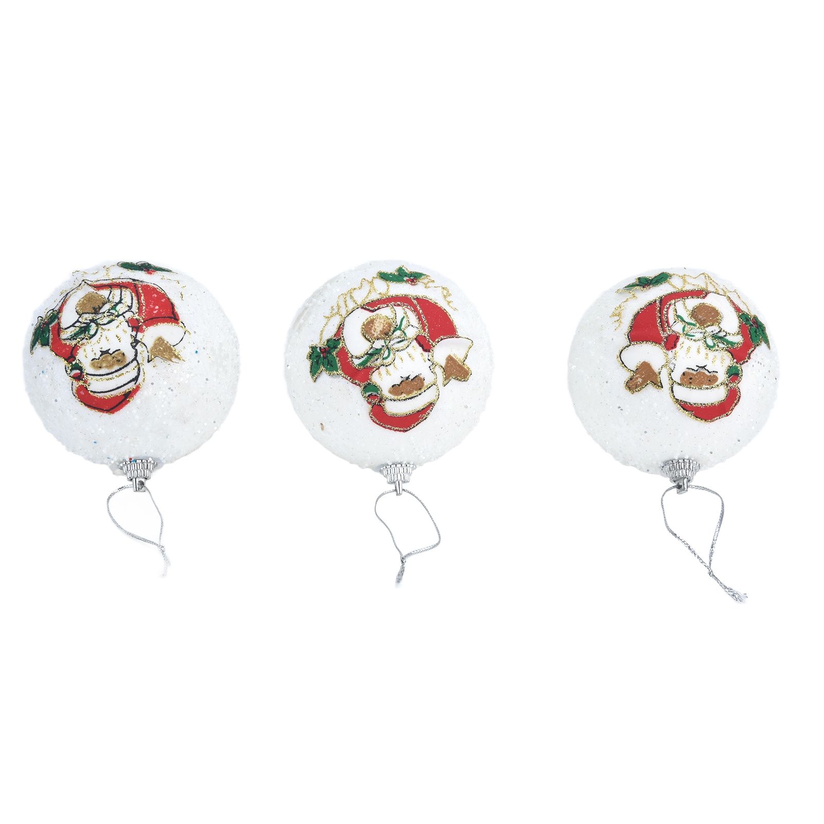 3PCS Christmas Ball Foam Hanging Christmas Tree Ornament for Festival Party view 6