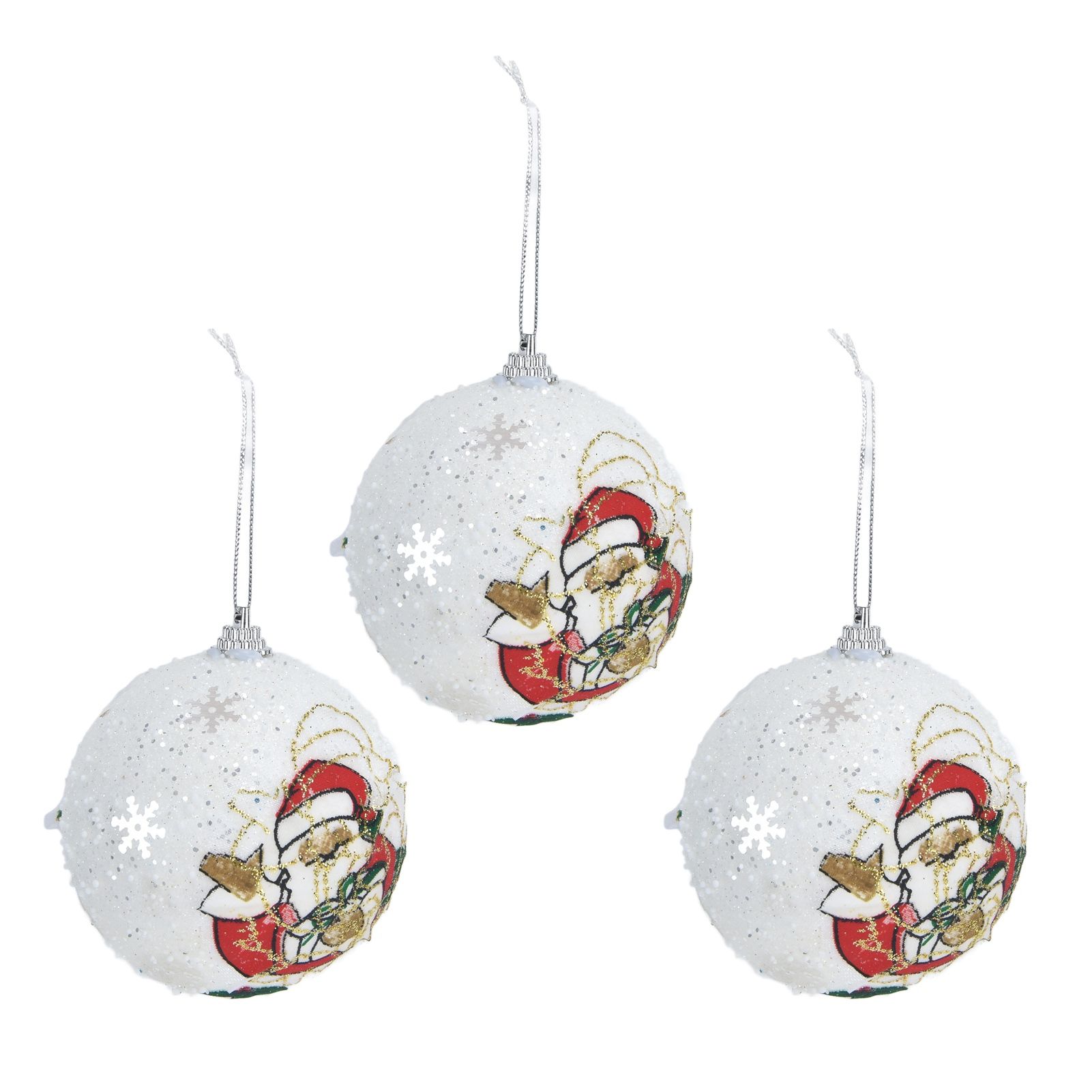 3PCS Christmas Ball Foam Hanging Christmas Tree Ornament for Festival Party view 7