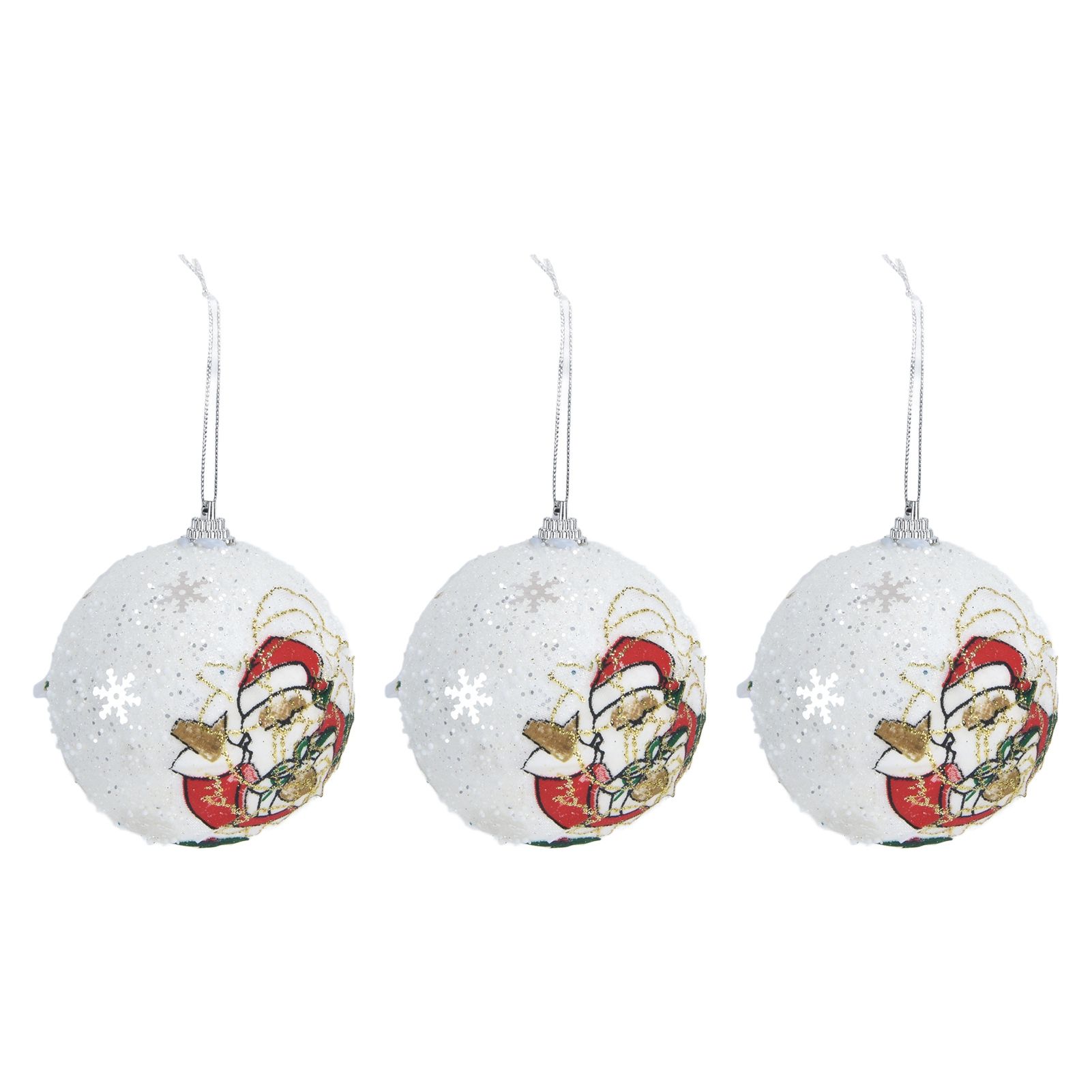 3PCS Christmas Ball Foam Hanging Christmas Tree Ornament for Festival Party view 8