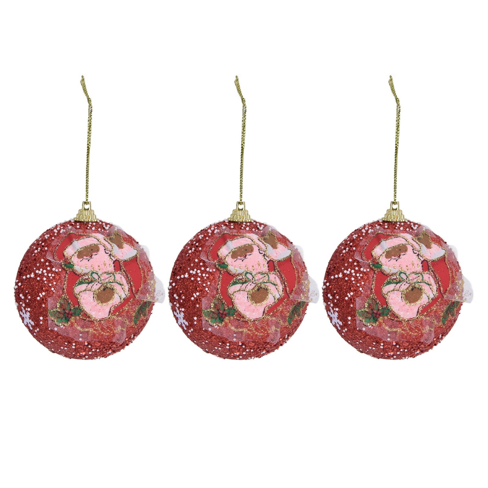 3PCS Christmas Ball Foam Hanging Christmas Tree Ornament for Festival Party — image 1