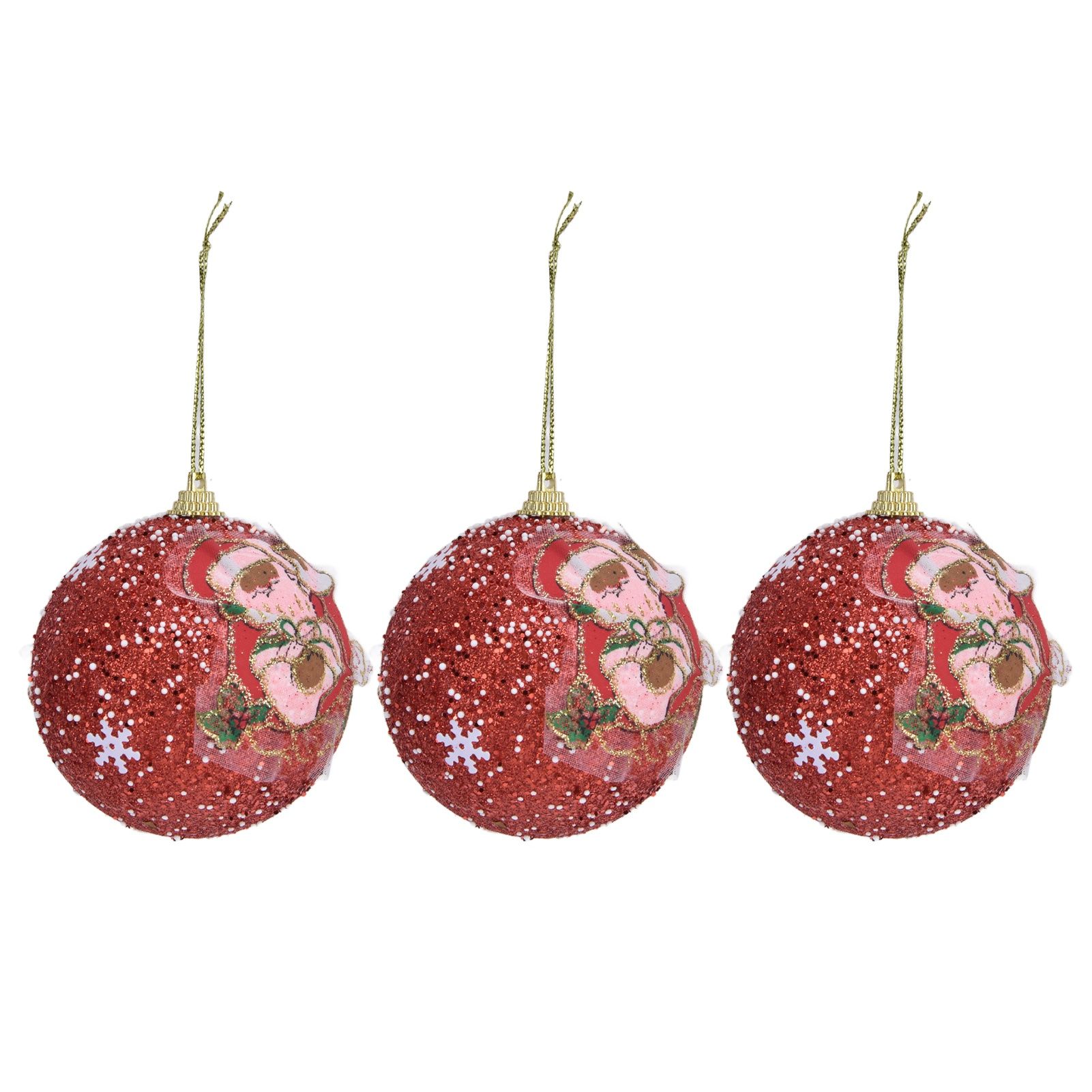 3PCS Christmas Ball Foam Hanging Christmas Tree Ornament for Festival Party view 3