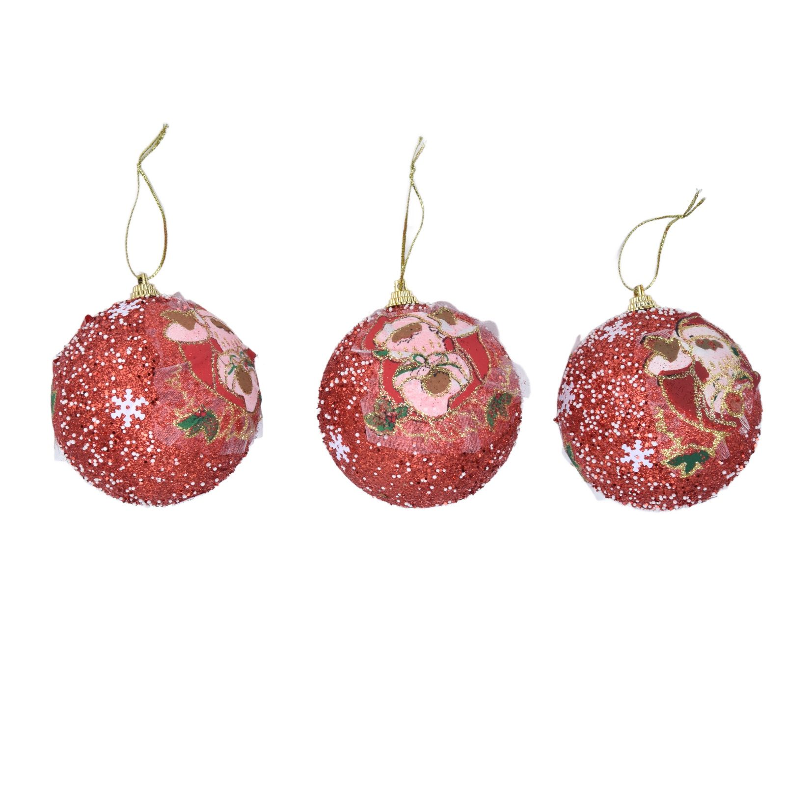 3PCS Christmas Ball Foam Hanging Christmas Tree Ornament for Festival Party view 7