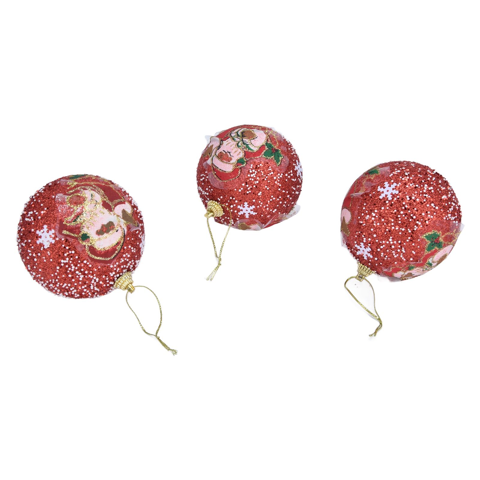 3PCS Christmas Ball Foam Hanging Christmas Tree Ornament for Festival Party view 10