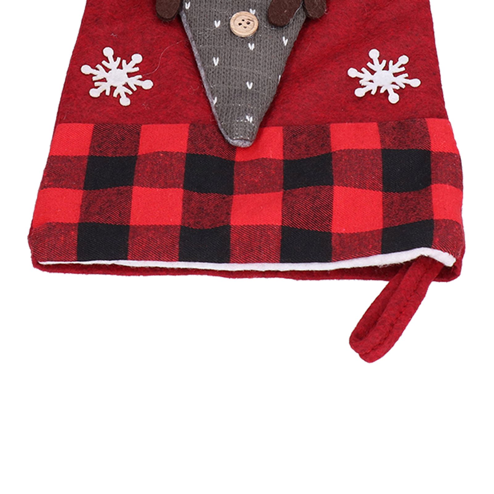Christmas Stocking with Faceless Doll Decor Home Shop Party Xmas Tree Gift Bag view 14