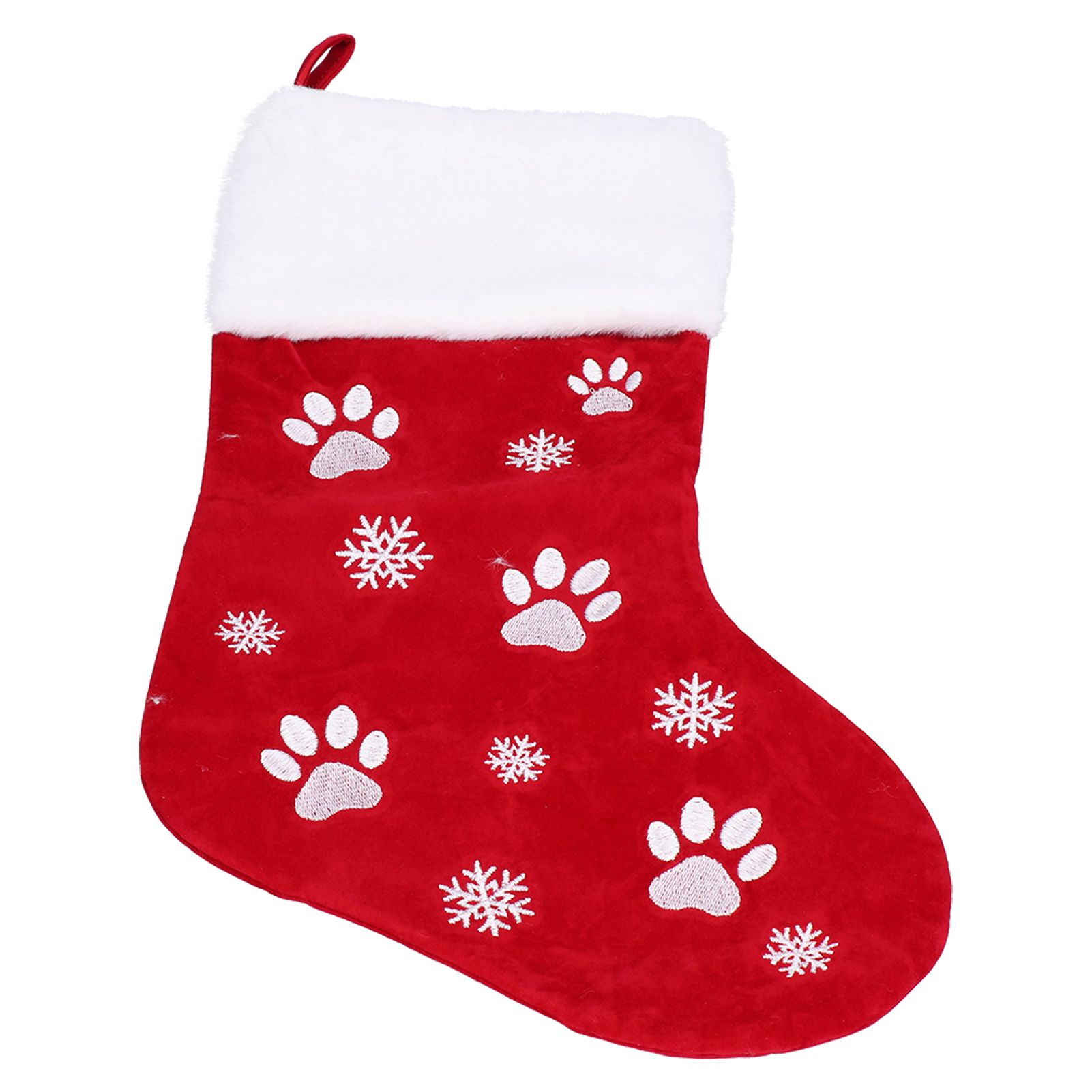 Christmas Stocking Gift Bag Xmas Tree Hanging Pendant Craft for Home Party view 2
