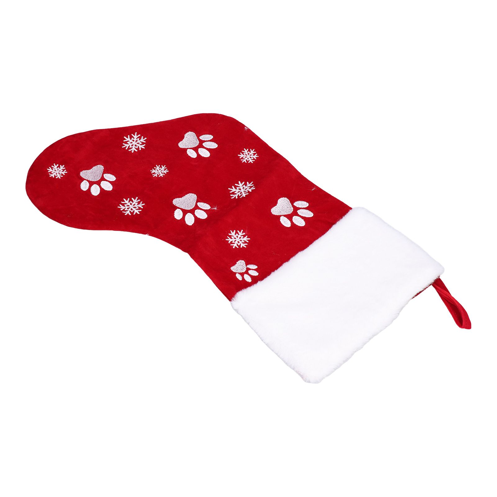 Christmas Stocking Gift Bag Xmas Tree Hanging Pendant Craft for Home Party view 3