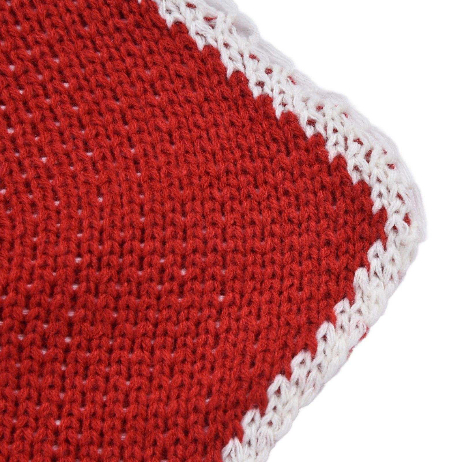 Christmas Tree Skirt Acrylic Fiber Knitting Floor Mat Cover Pad Xmas Party view 13