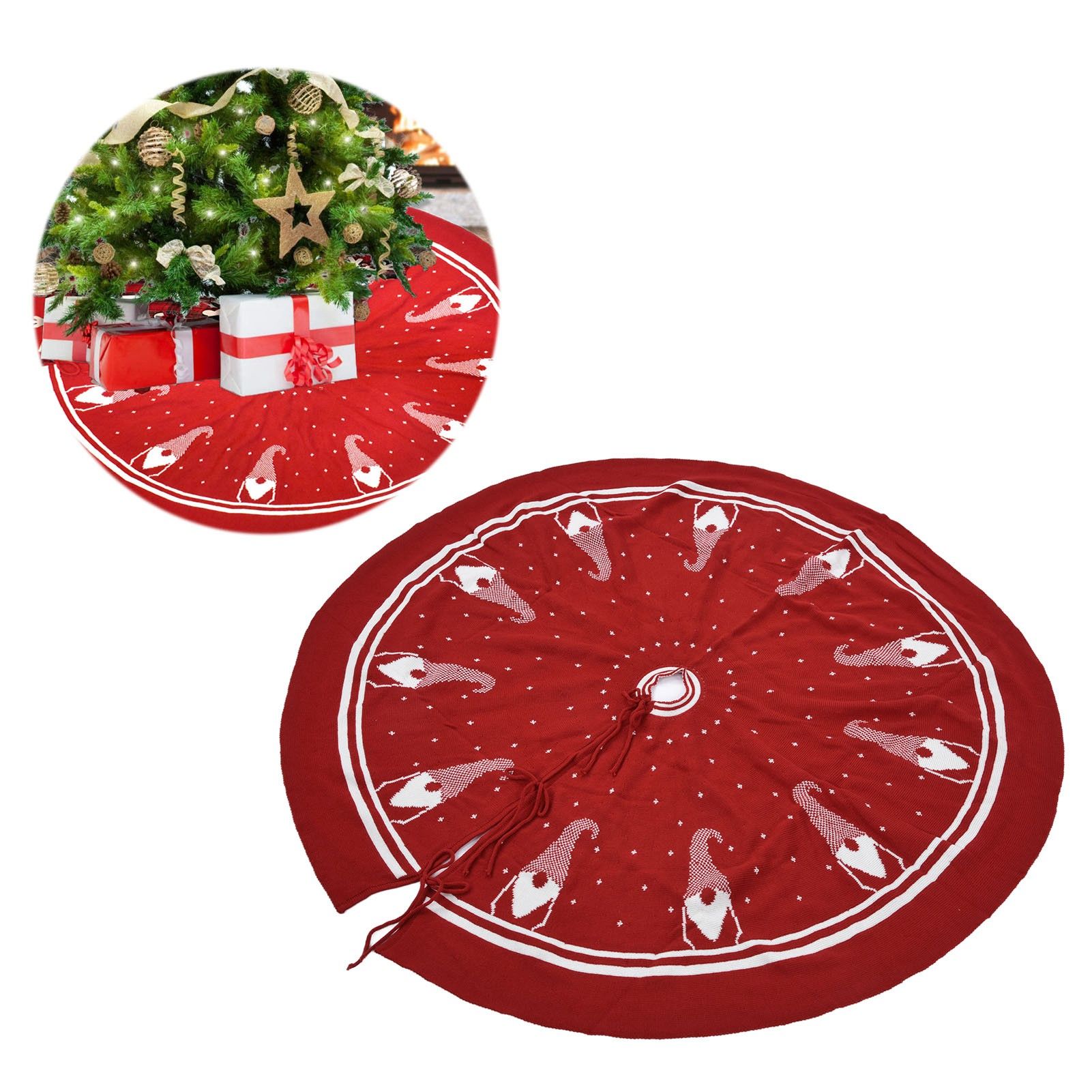 Christmas Tree Skirt Soft Reusable Christmas Tree Carpet Mat Christmas Tree view 11