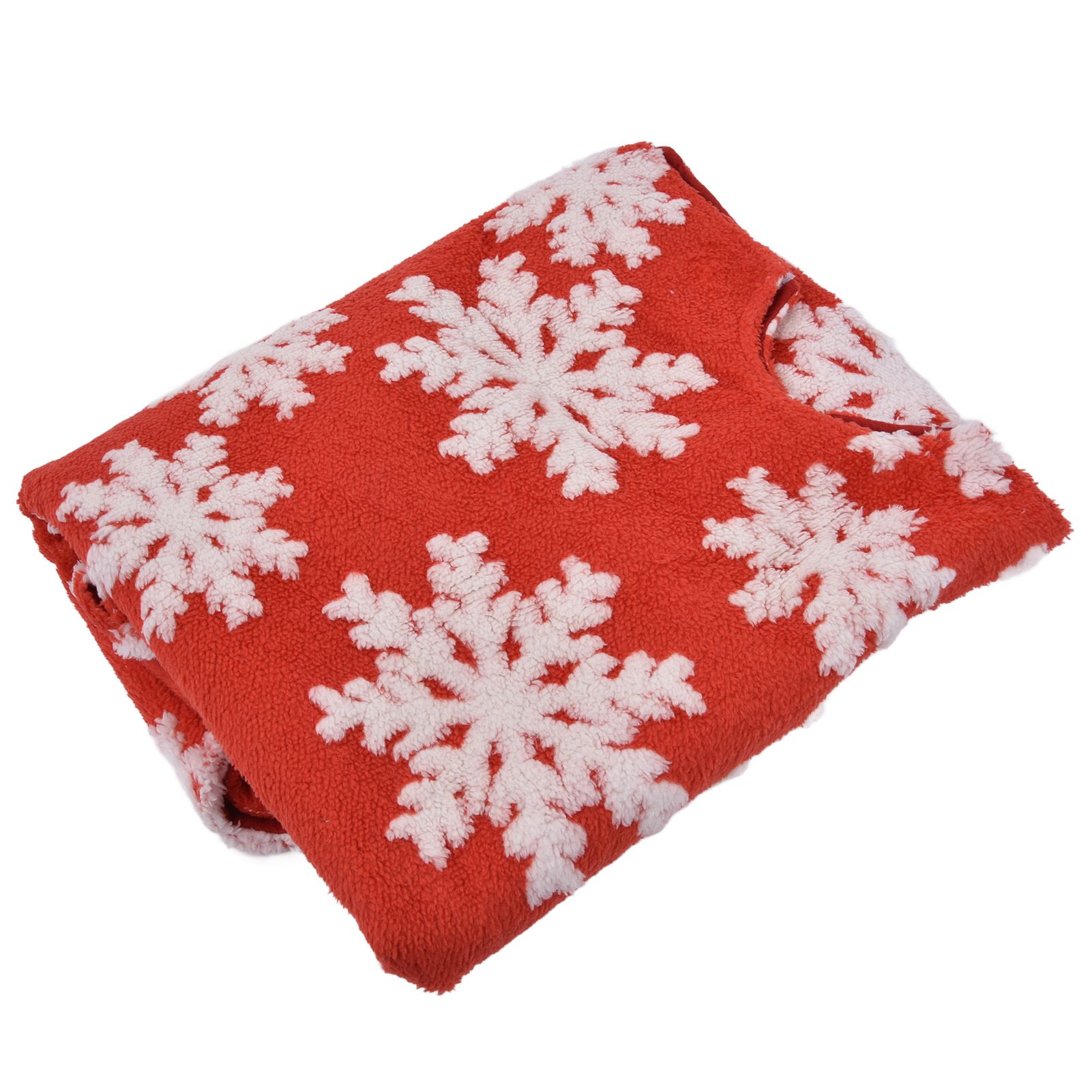 Christmas Tree Skirt White Snowflake Pattern Xmas Tree Mat for Holiday Party view 10