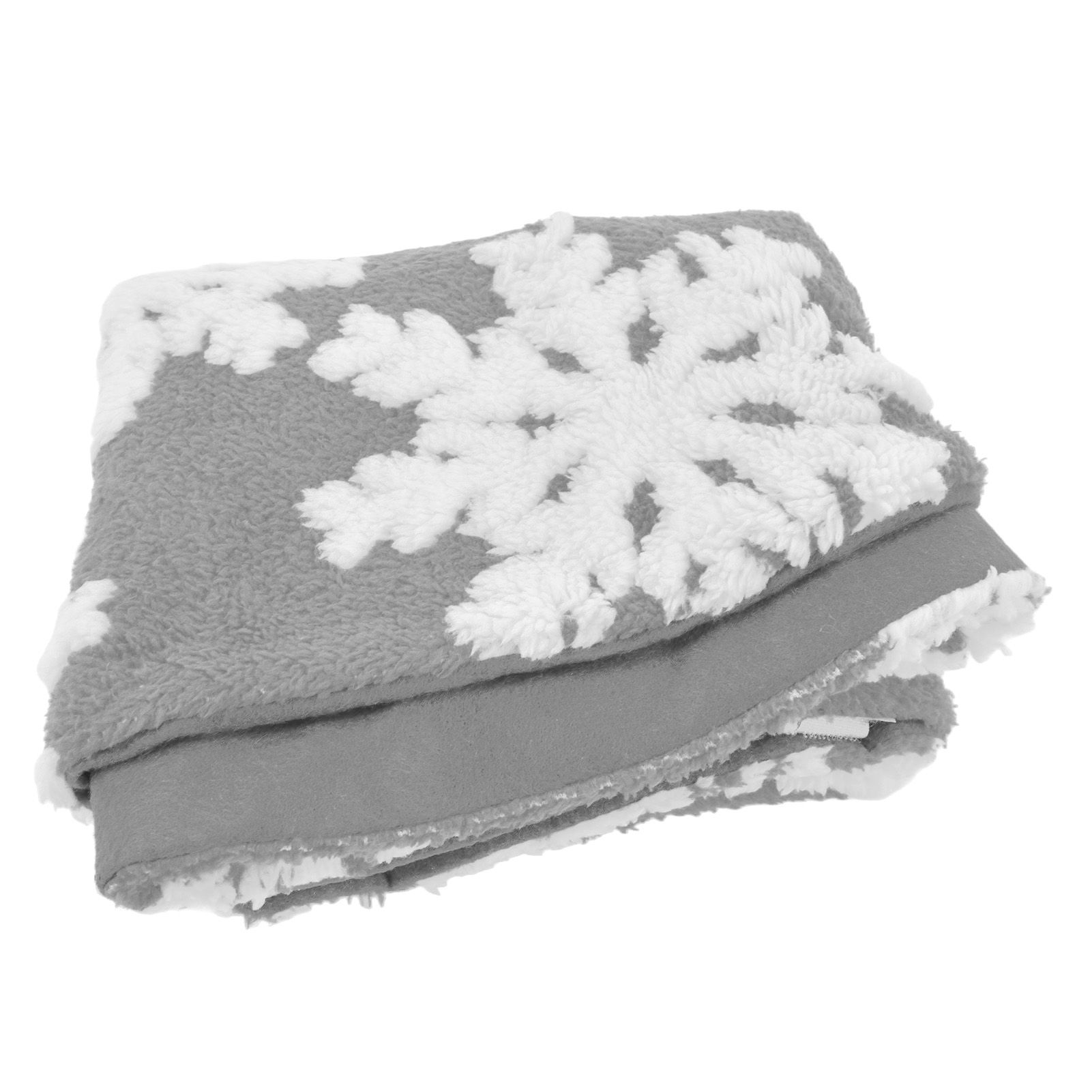 Christmas Tree Skirt Cute Snowflake Patterns Reused Beautiful Practical view 9