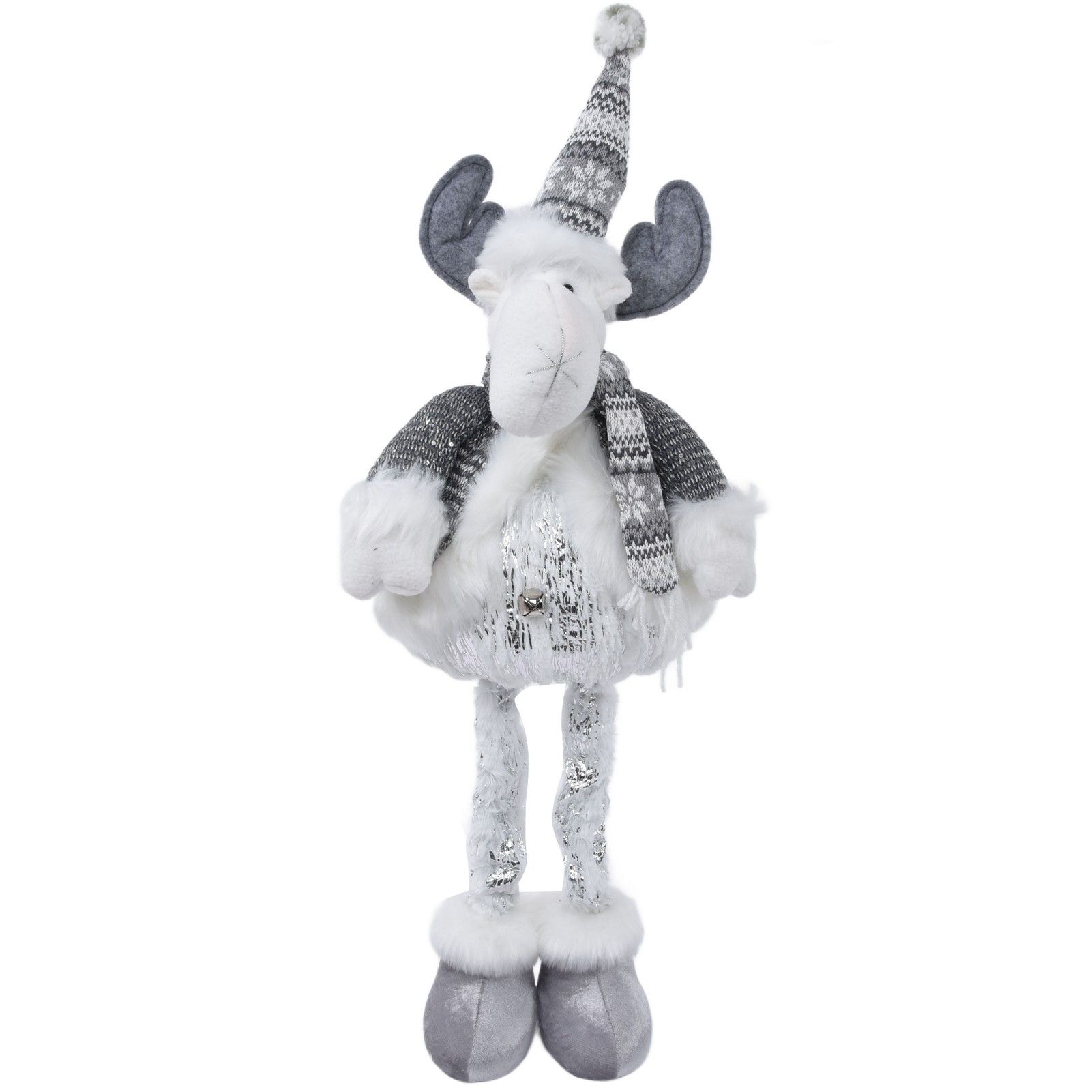 Retractable Christmas Elk Doll Polyester Christmas Ornament Gift Festival view 3