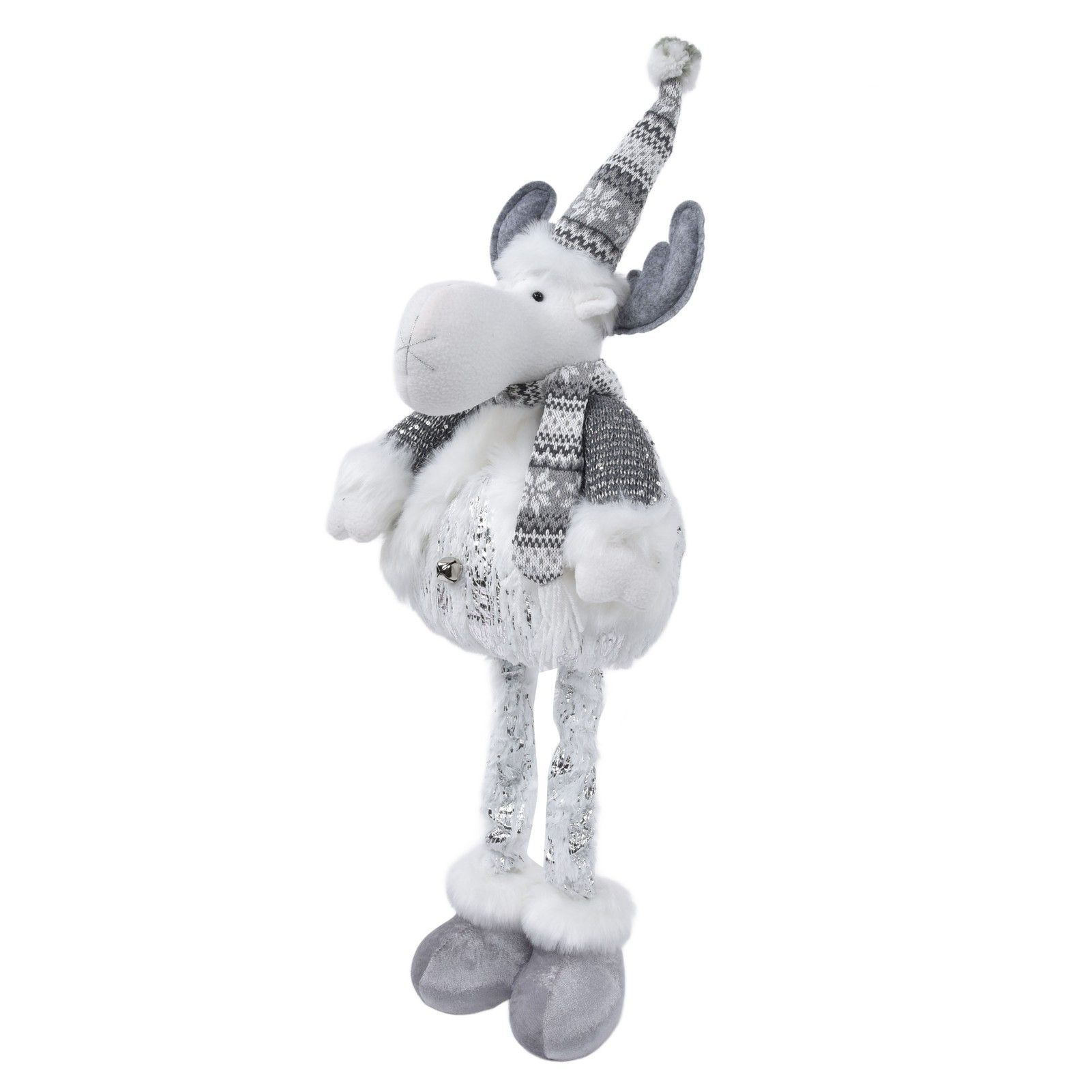 Retractable Christmas Elk Doll Polyester Christmas Ornament Gift Festival view 4