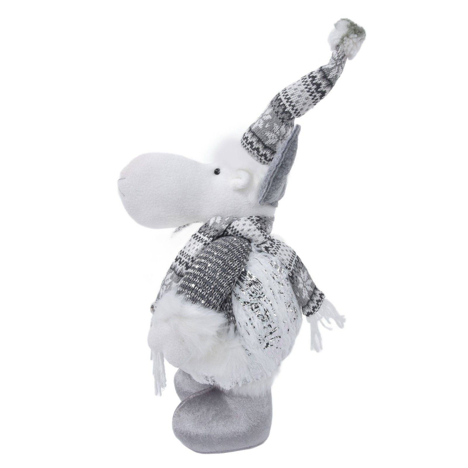 Retractable Christmas Elk Doll Polyester Christmas Ornament Gift Festival view 5