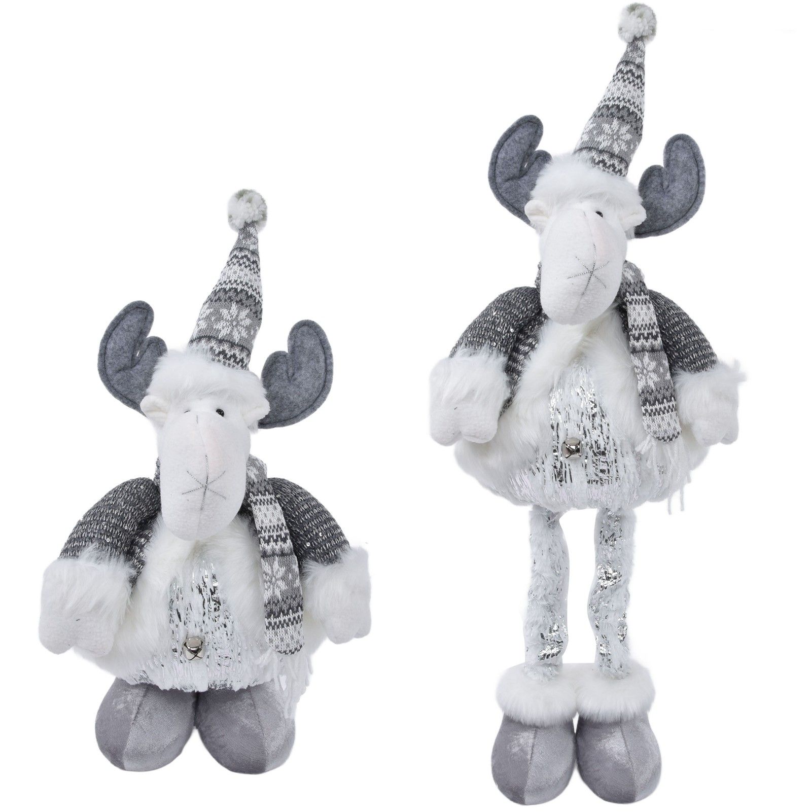 Retractable Christmas Elk Doll Polyester Christmas Ornament Gift Festival view 10