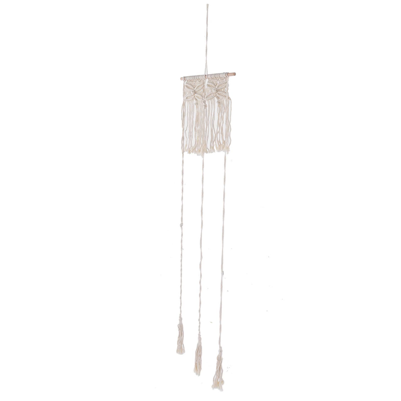Boho Hat Wall Hanging Rack Cotton Rope Woven Bohemian Caps Holder for Home view 6