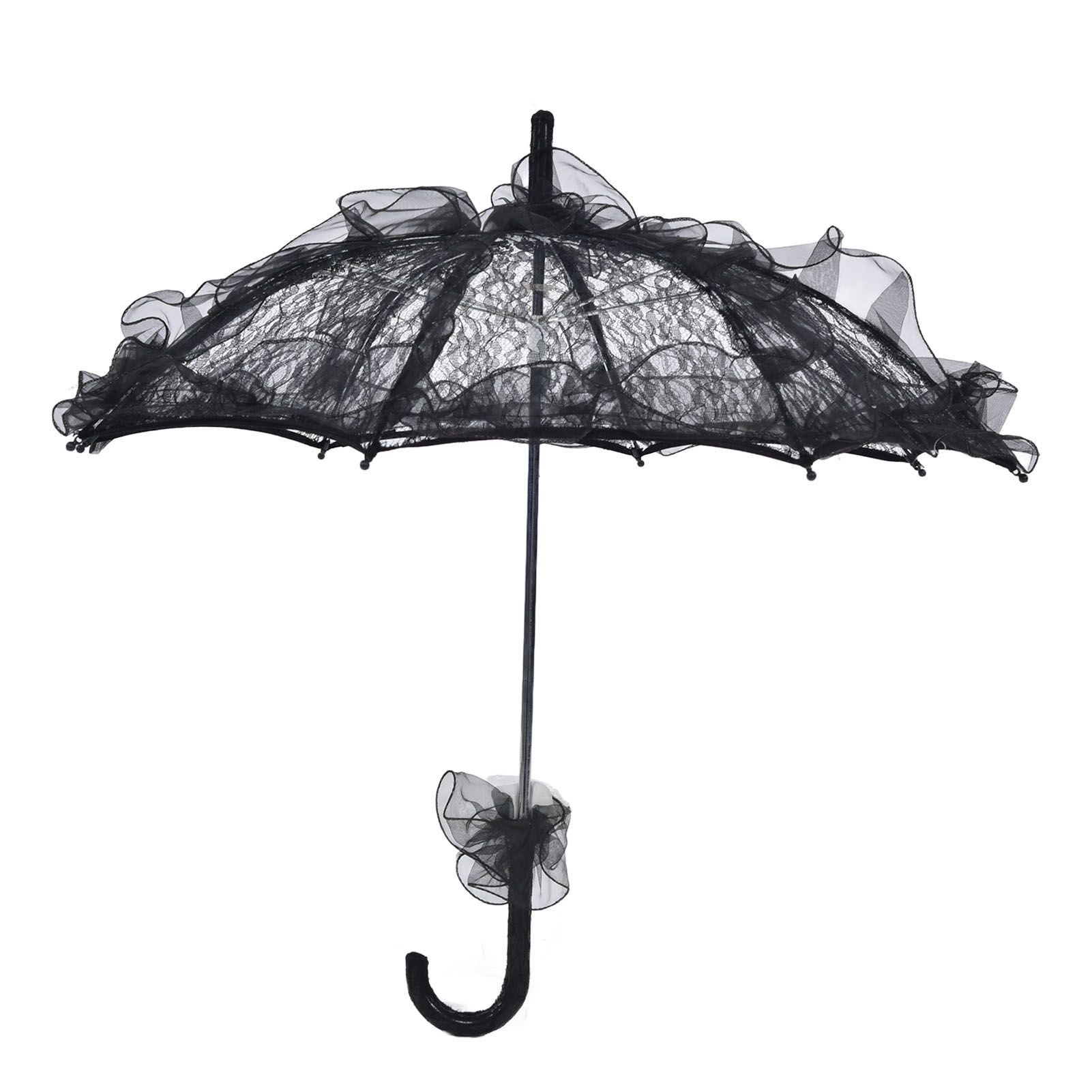 Elegant Lace Bride Umbrella Wedding Party Photography Decor Prop Lace Parasol — image 1