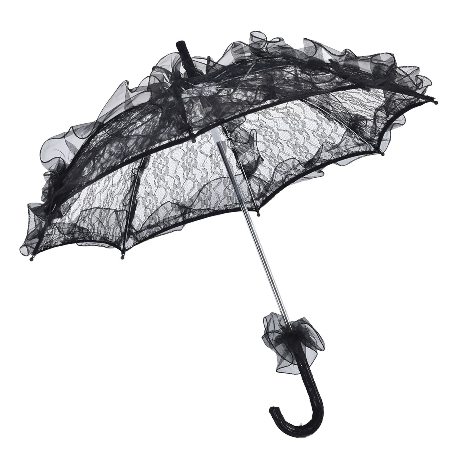 Elegant Lace Bride Umbrella Wedding Party Photography Decor Prop Lace Parasol view 2