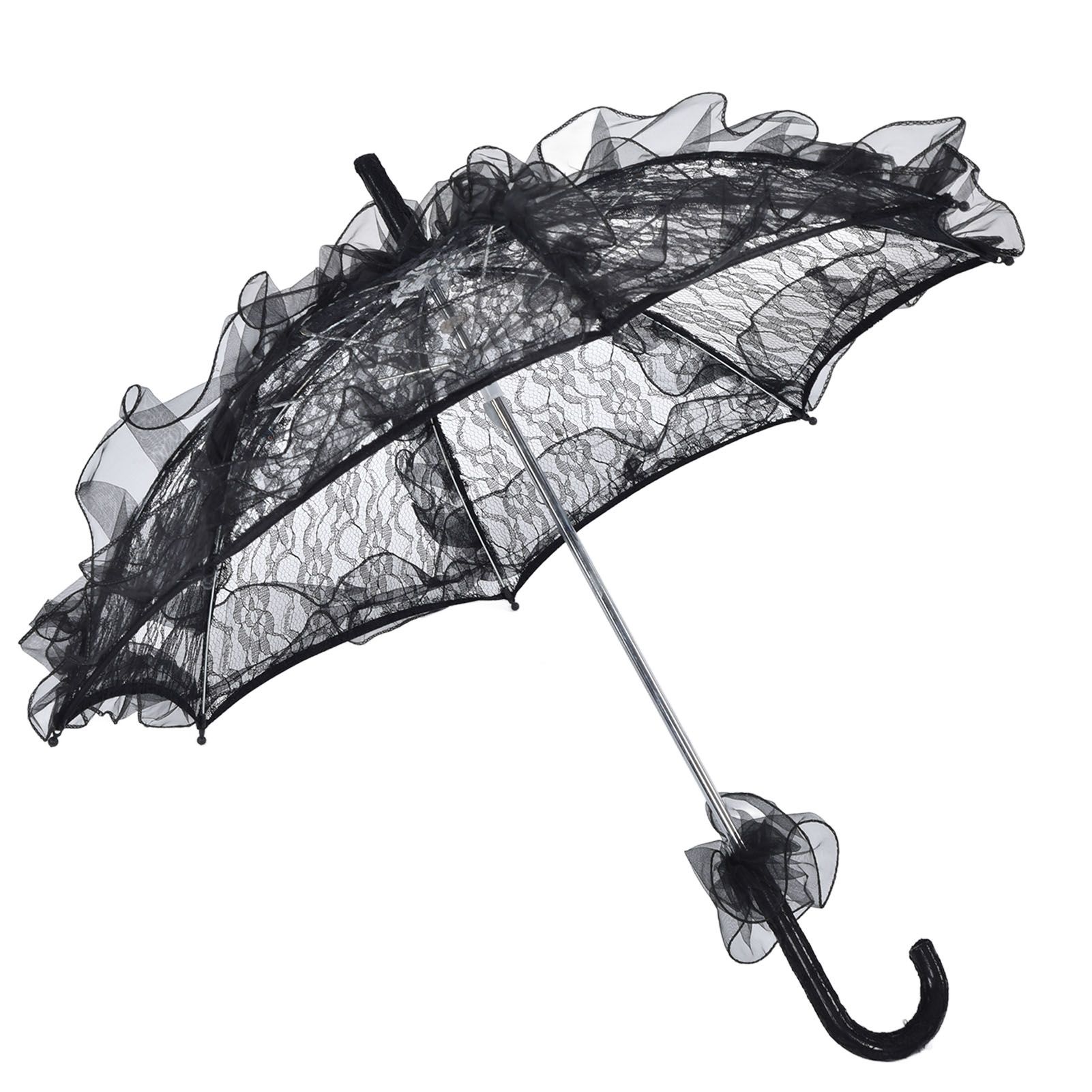 Elegant Lace Bride Umbrella Wedding Party Photography Decor Prop Lace Parasol view 3