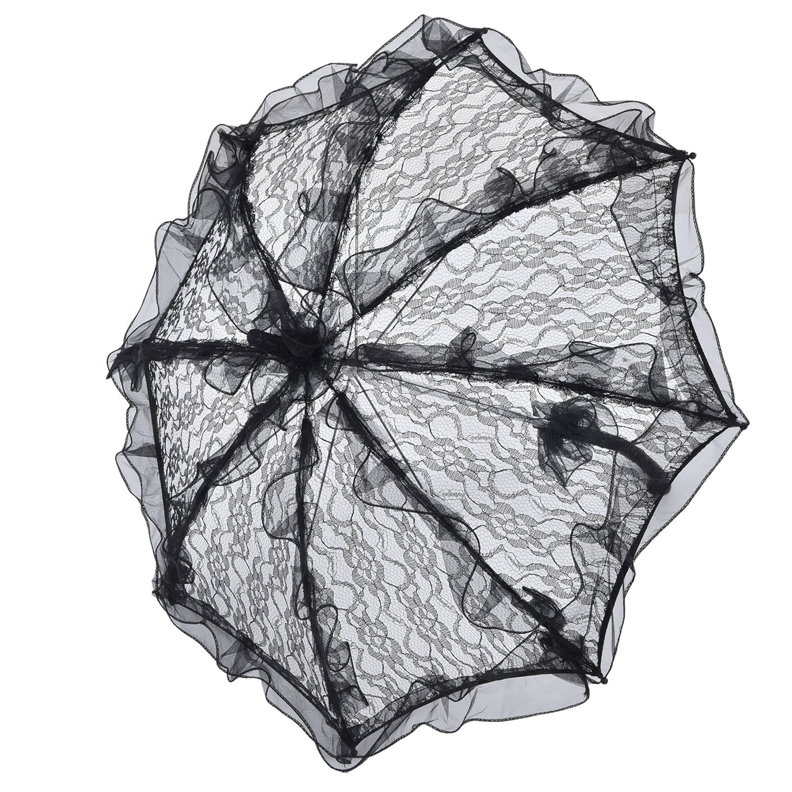 Elegant Lace Bride Umbrella Wedding Party Photography Decor Prop Lace Parasol view 4