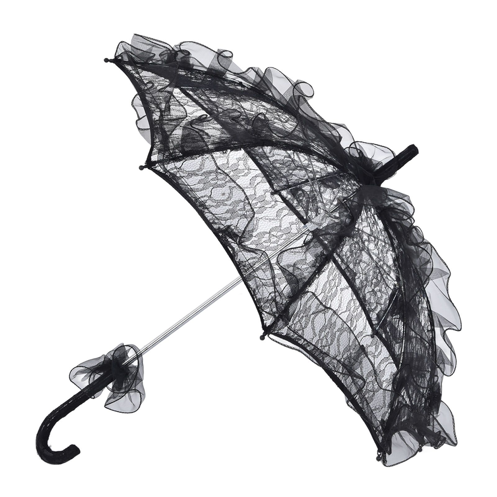 Elegant Lace Bride Umbrella Wedding Party Photography Decor Prop Lace Parasol view 5