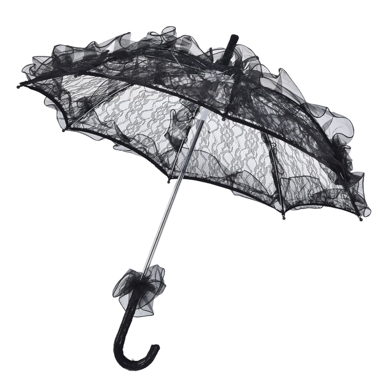 Elegant Lace Bride Umbrella Wedding Party Photography Decor Prop Lace Parasol view 6