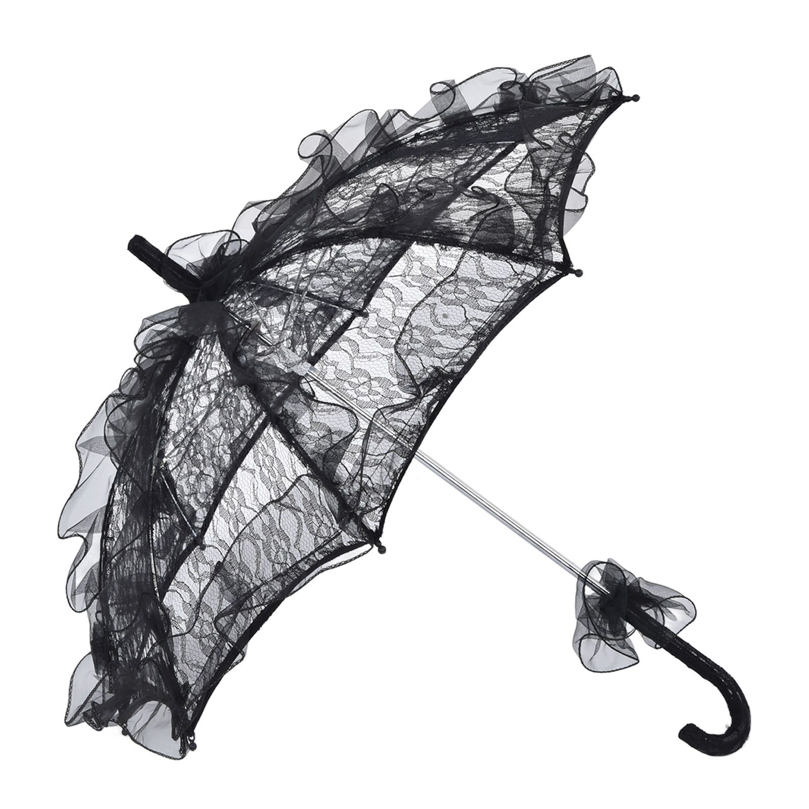 Elegant Lace Bride Umbrella Wedding Party Photography Decor Prop Lace Parasol view 9