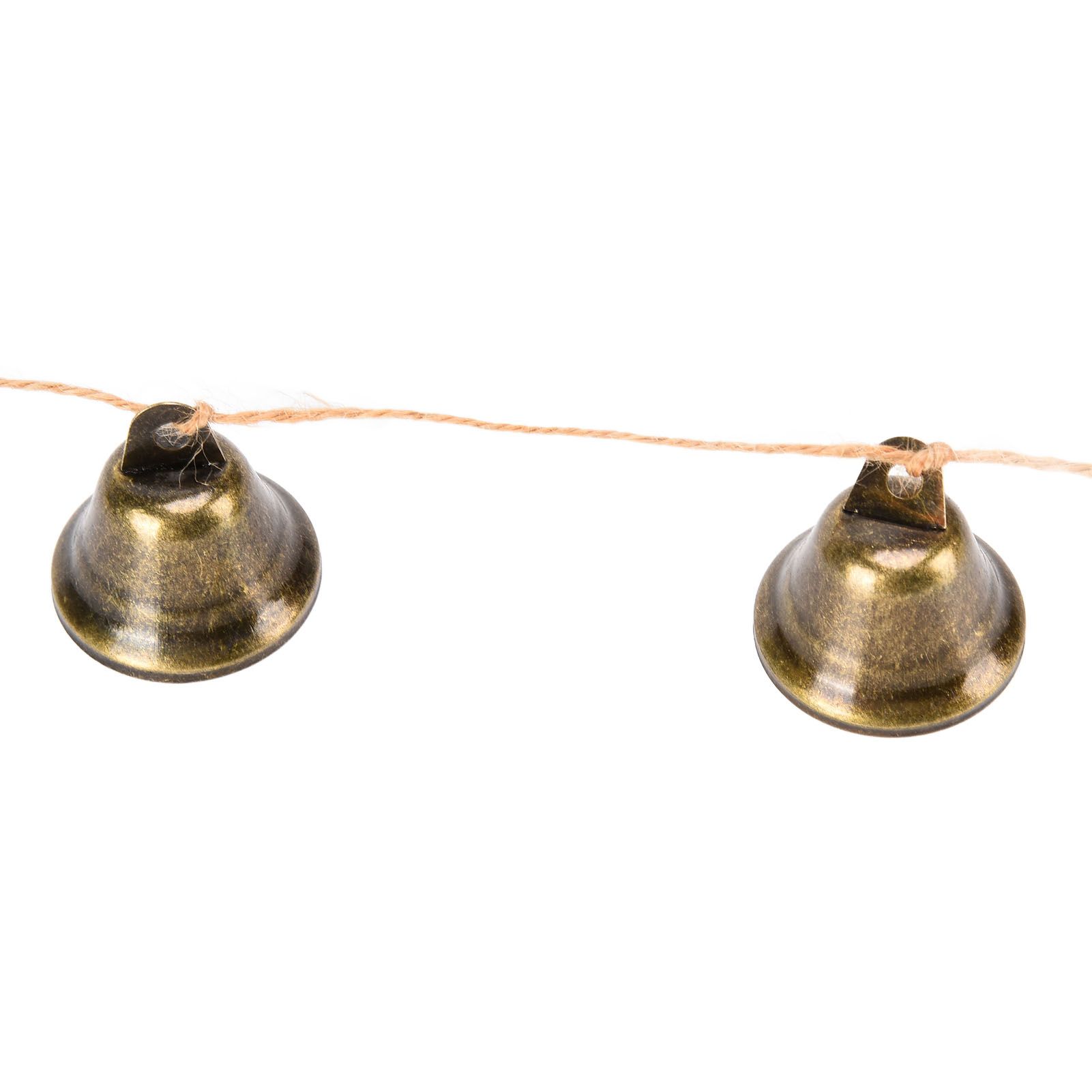 Hanging Bells String Handicrafts Decorative String of 9 Iron Vintage Christmas view 15