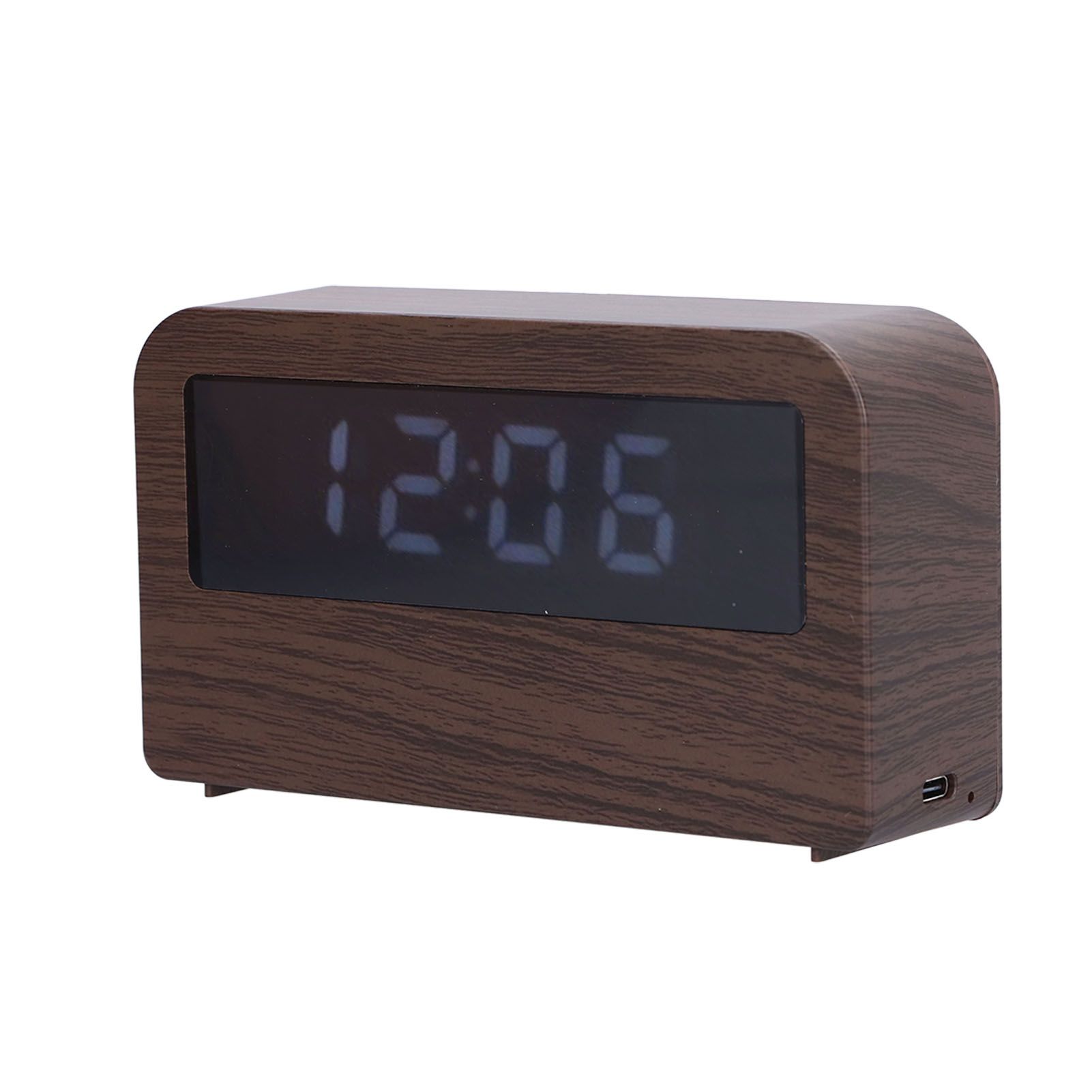 Wooden Clock Multifunctional Digital Backlight Environmental Friendly Compact view 6
