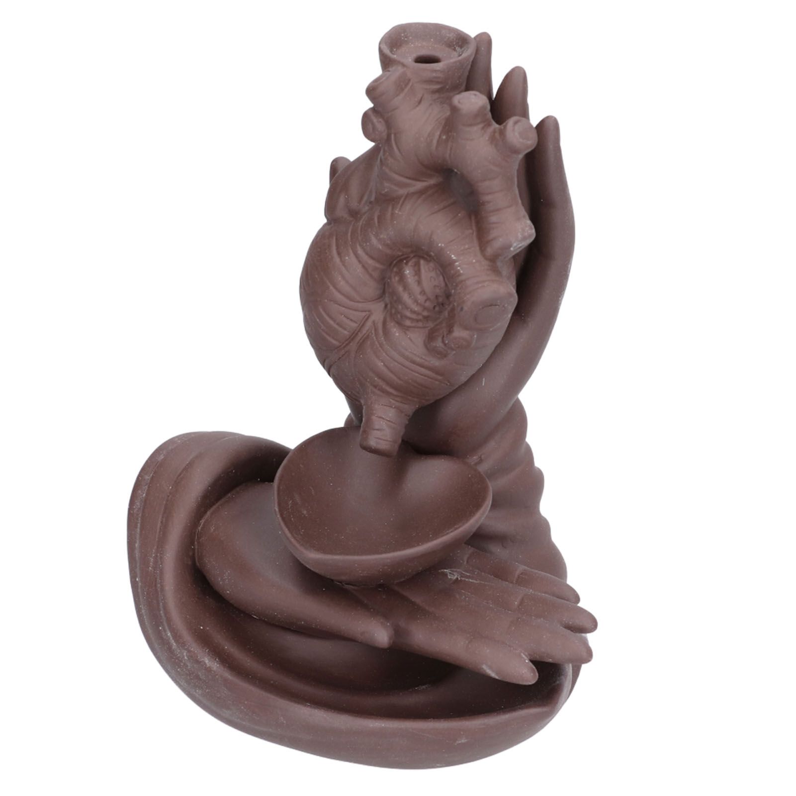Ceramic Incense Burner Waterfall Backflow Incense Holder Ornament for Home view 6