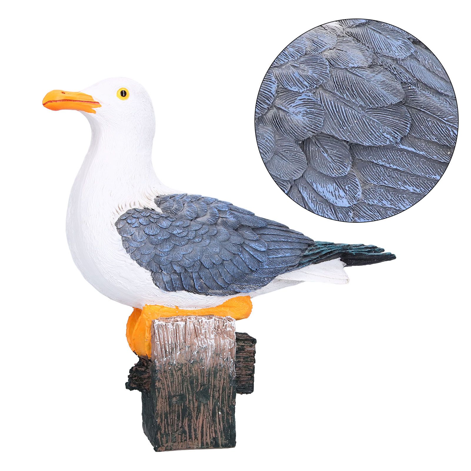 Seagull Figurine Decorations Cute Appearance Vivid Lifelike Exquisite view 10