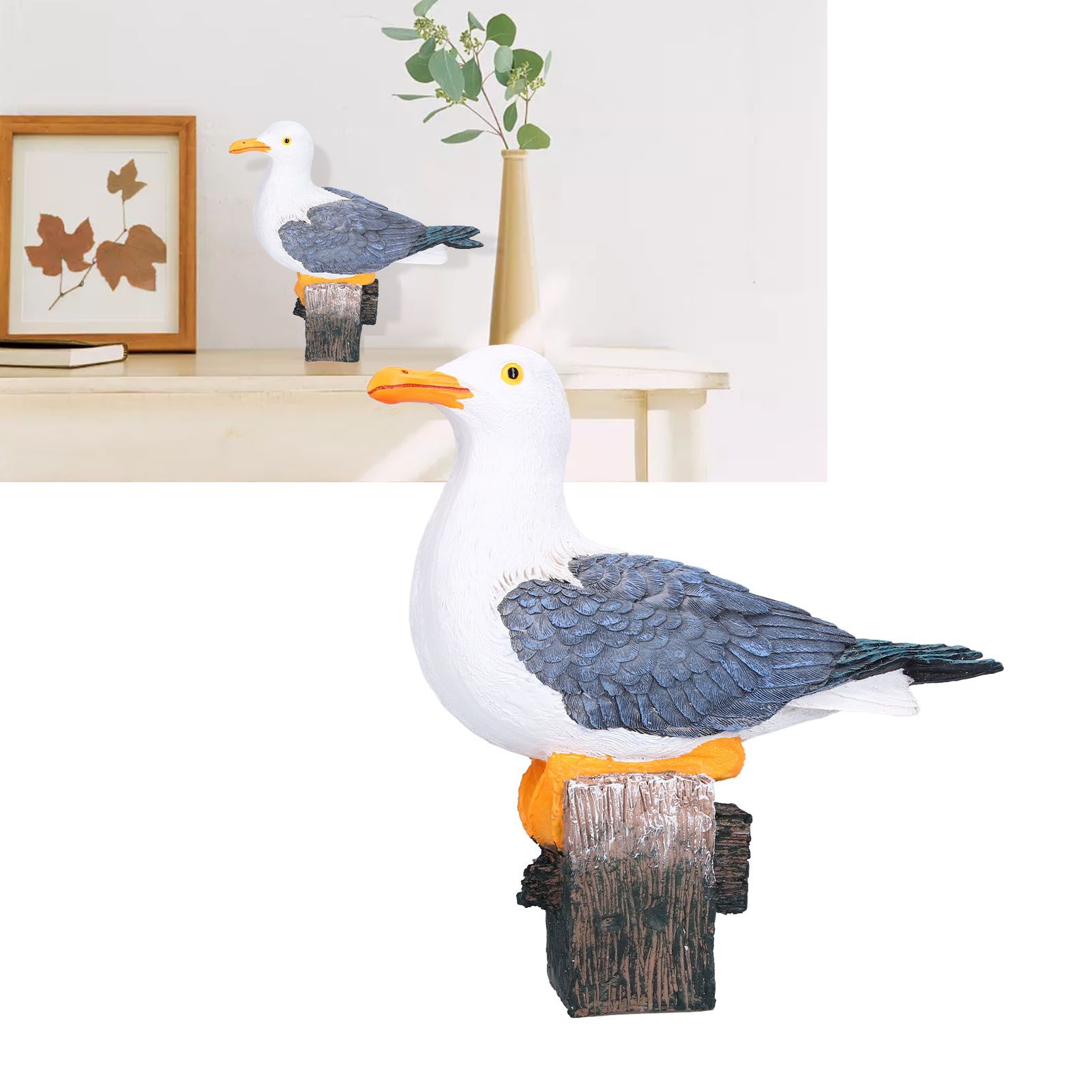 Seagull Figurine Decorations Cute Appearance Vivid Lifelike Exquisite view 11