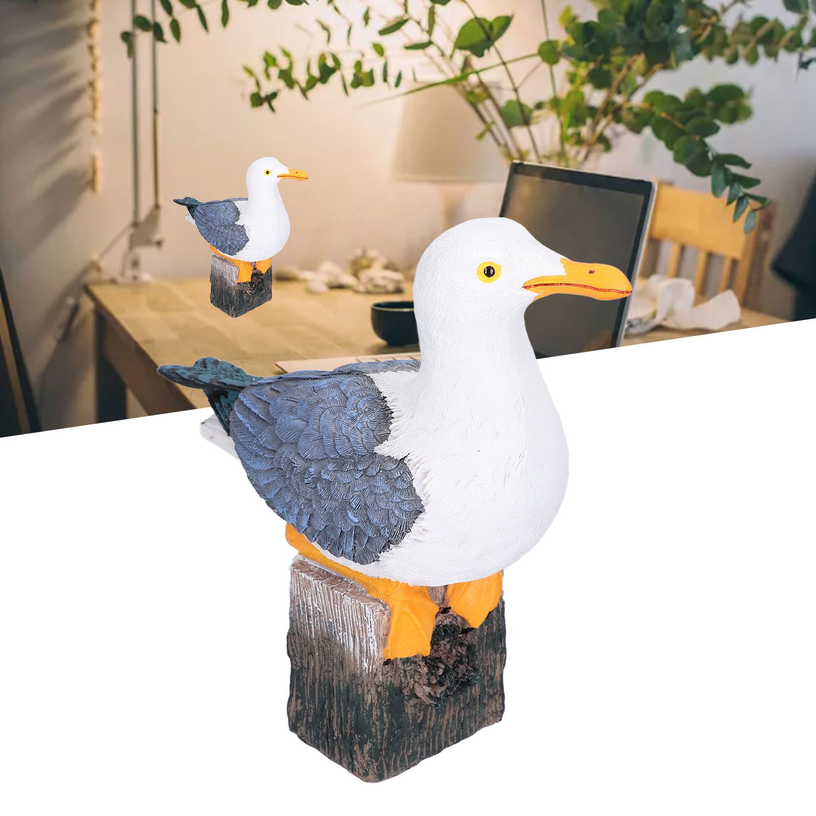 Seagull Figurine Decorations Cute Appearance Vivid Lifelike Exquisite view 12