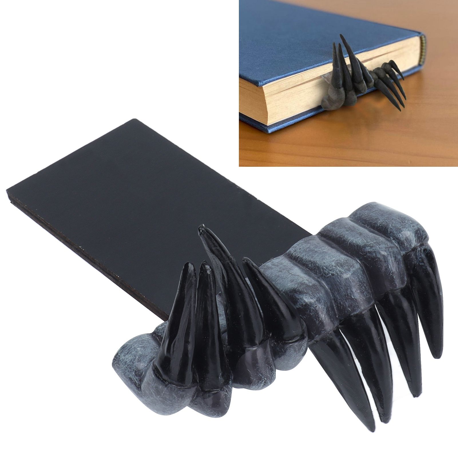 3D Devil's Hand Bookmark Innovative Synthetic Resin Tabletop Ornament Art view 11