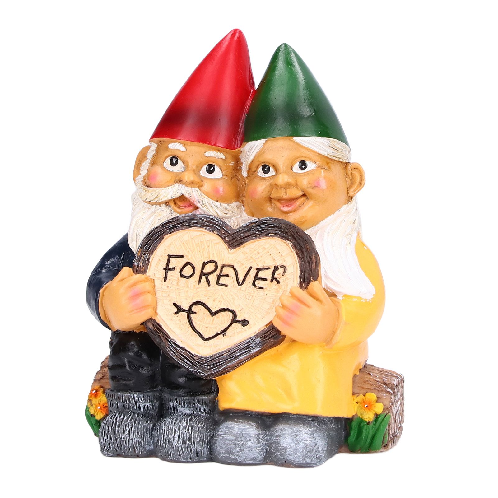Garden Gnome Couple Statues Figurine Household Resin Art Home Desktop Dwarf view 4