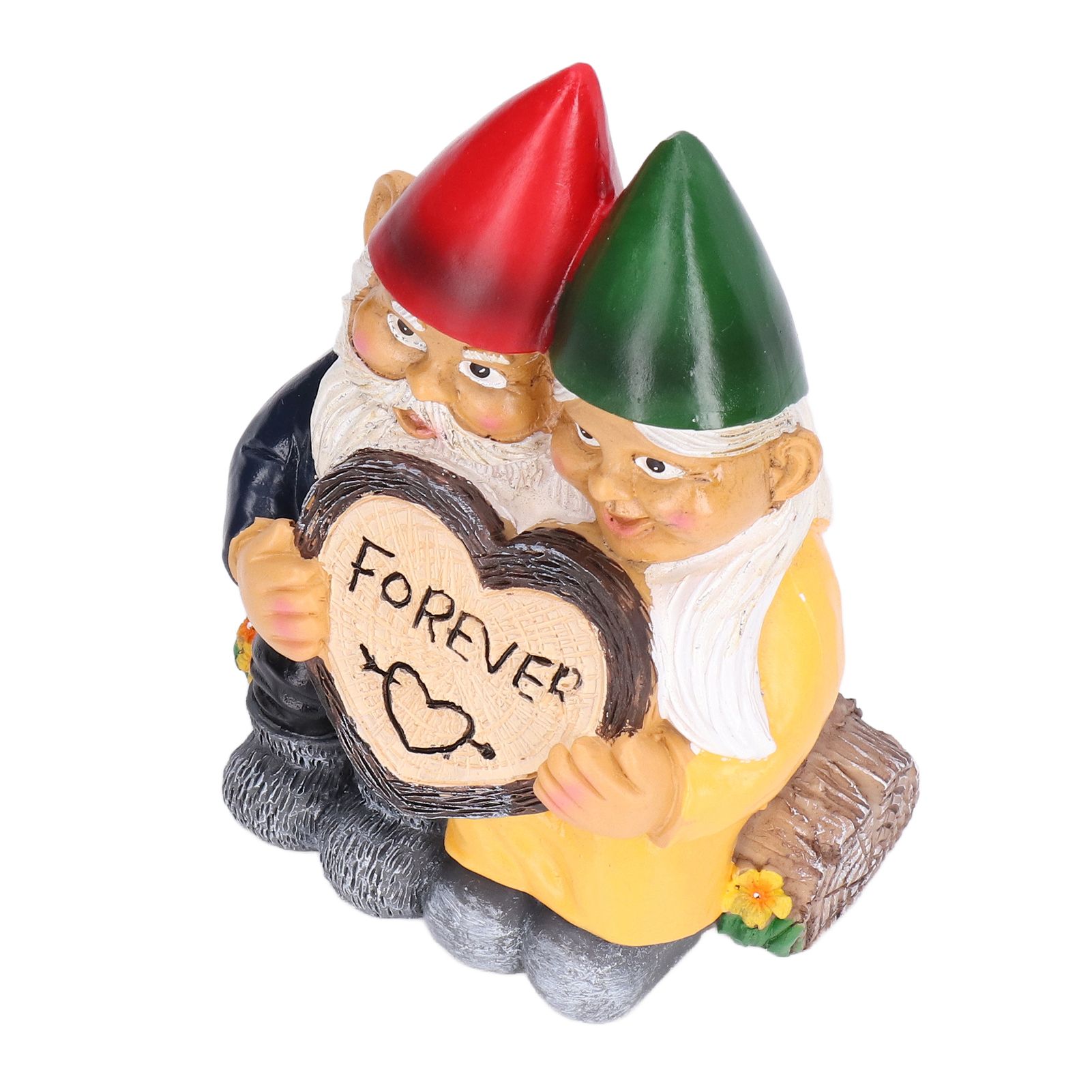 Garden Gnome Couple Statues Figurine Household Resin Art Home Desktop Dwarf view 6