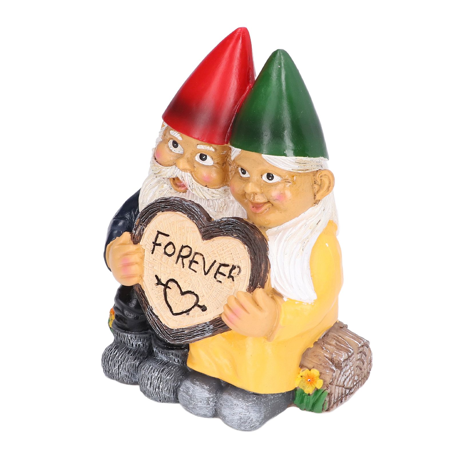 Garden Gnome Couple Statues Figurine Household Resin Art Home Desktop Dwarf view 7
