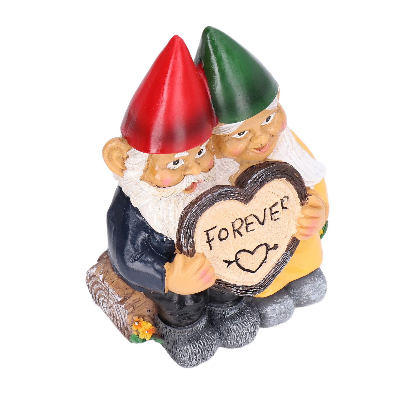 Garden Gnome Couple Statues Figurine Household Resin Art Home Desktop Dwarf view 8