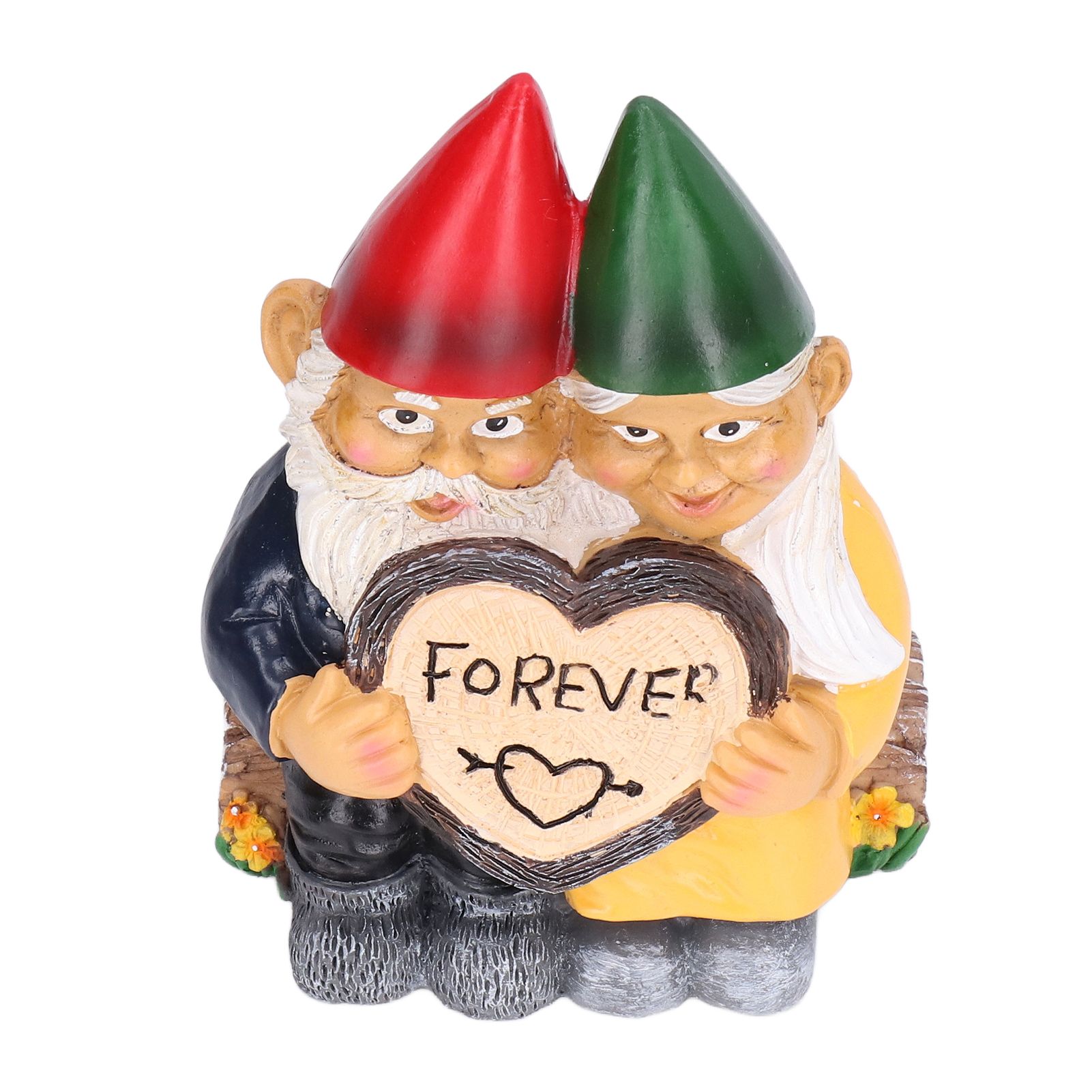 Garden Gnome Couple Statues Figurine Household Resin Art Home Desktop Dwarf view 9