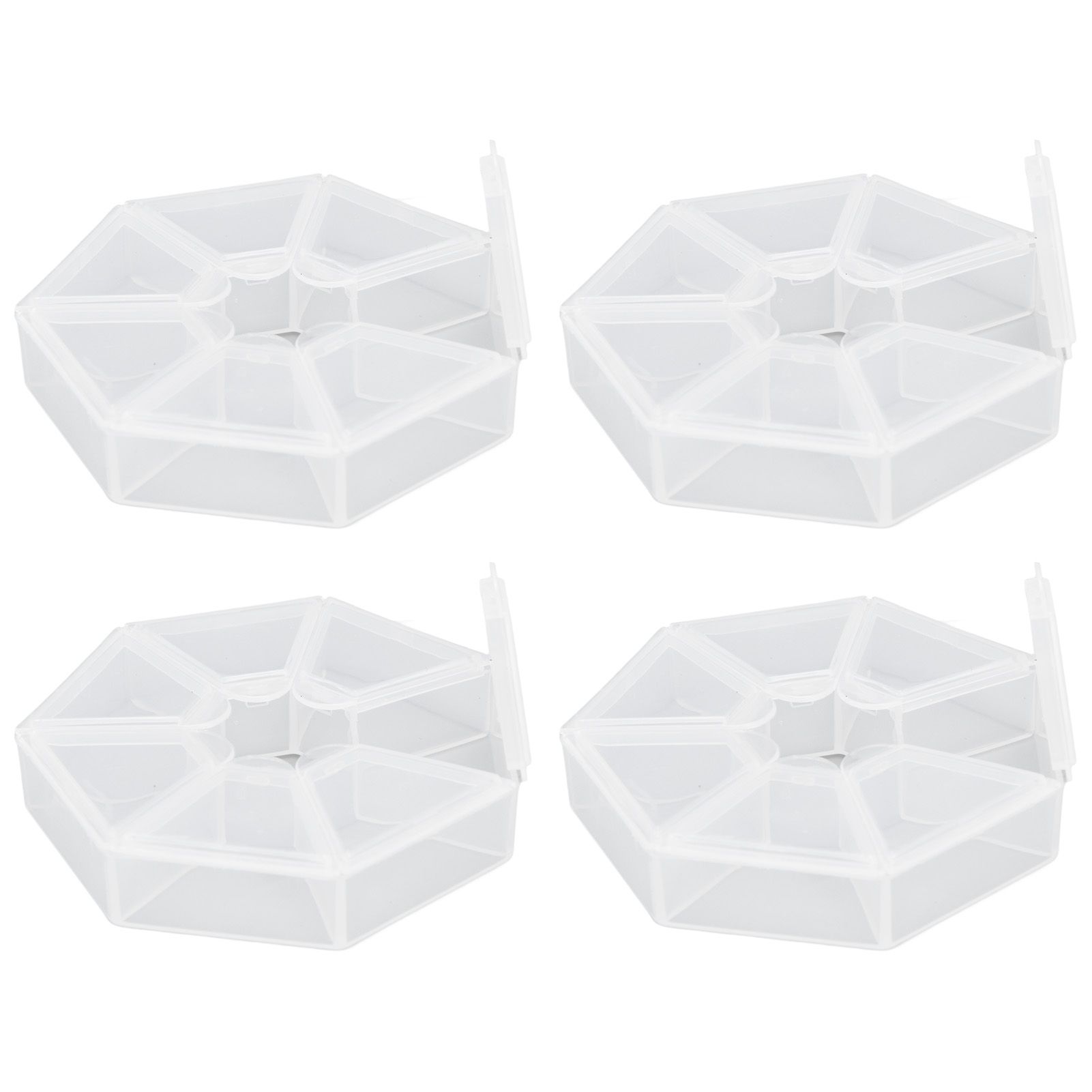 7 Grids Storage Box Clear Plastic Organizer Containers for Fishing Jewelry Pills view 2
