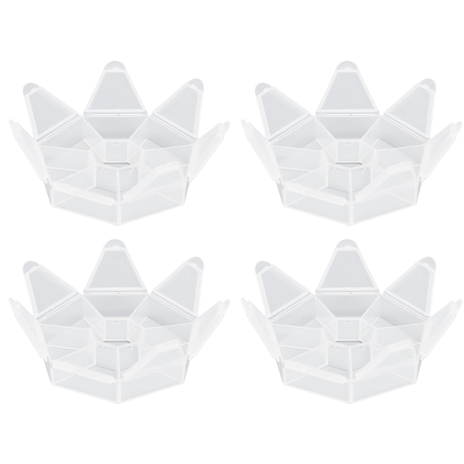 7 Grids Storage Box Clear Plastic Organizer Containers for Fishing Jewelry Pills view 5