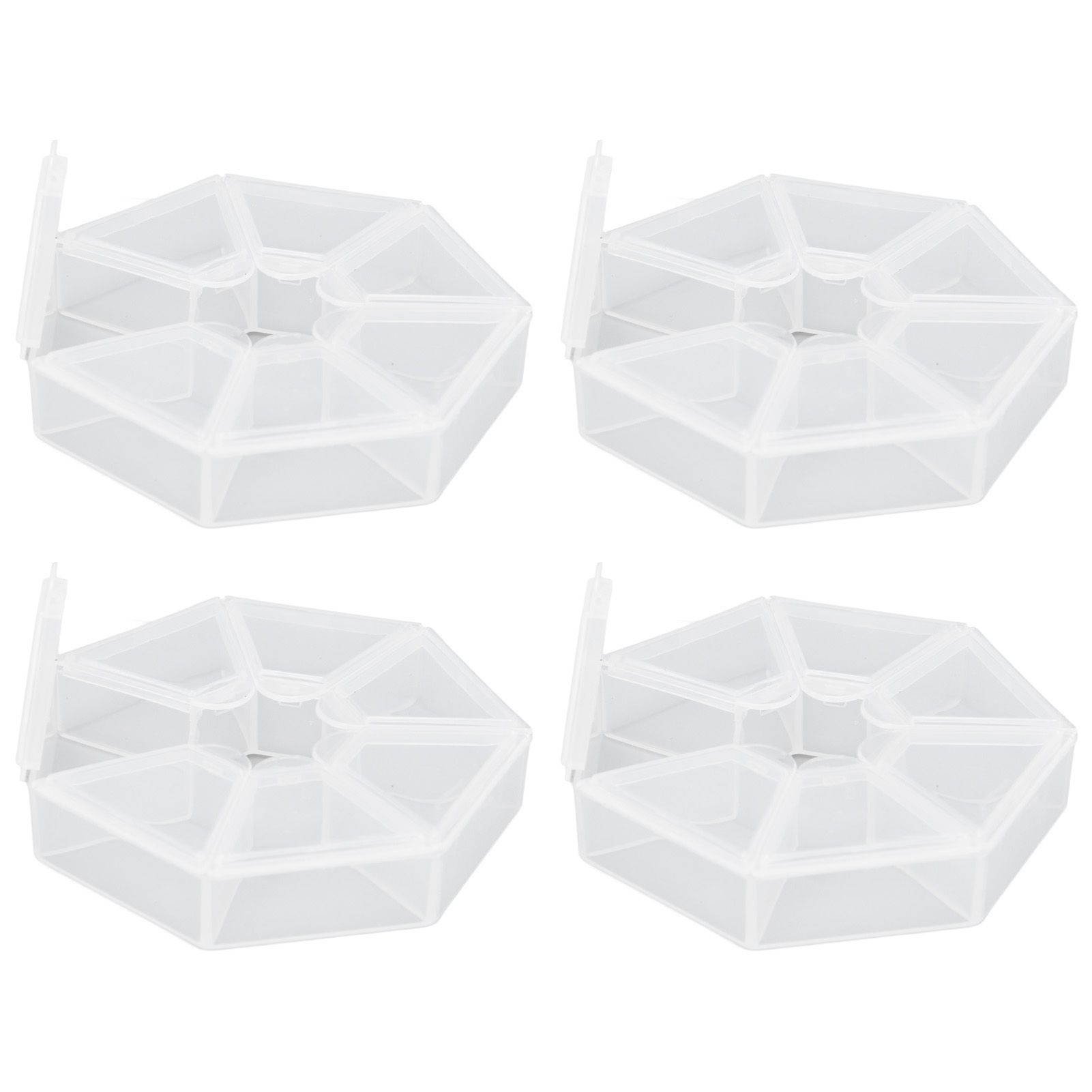 7 Grids Storage Box Clear Plastic Organizer Containers for Fishing Jewelry Pills view 7