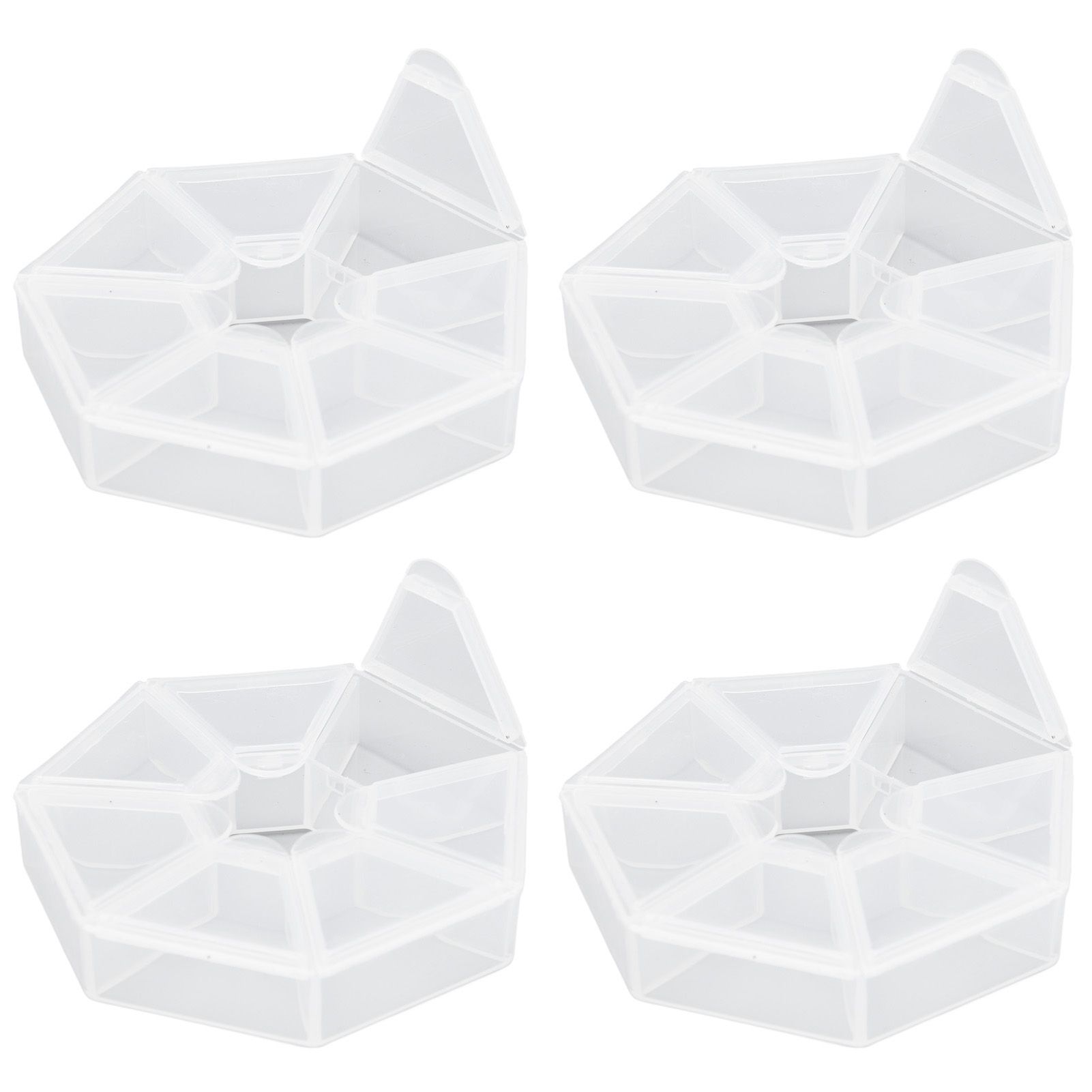 7 Grids Storage Box Clear Plastic Organizer Containers for Fishing Jewelry Pills view 8