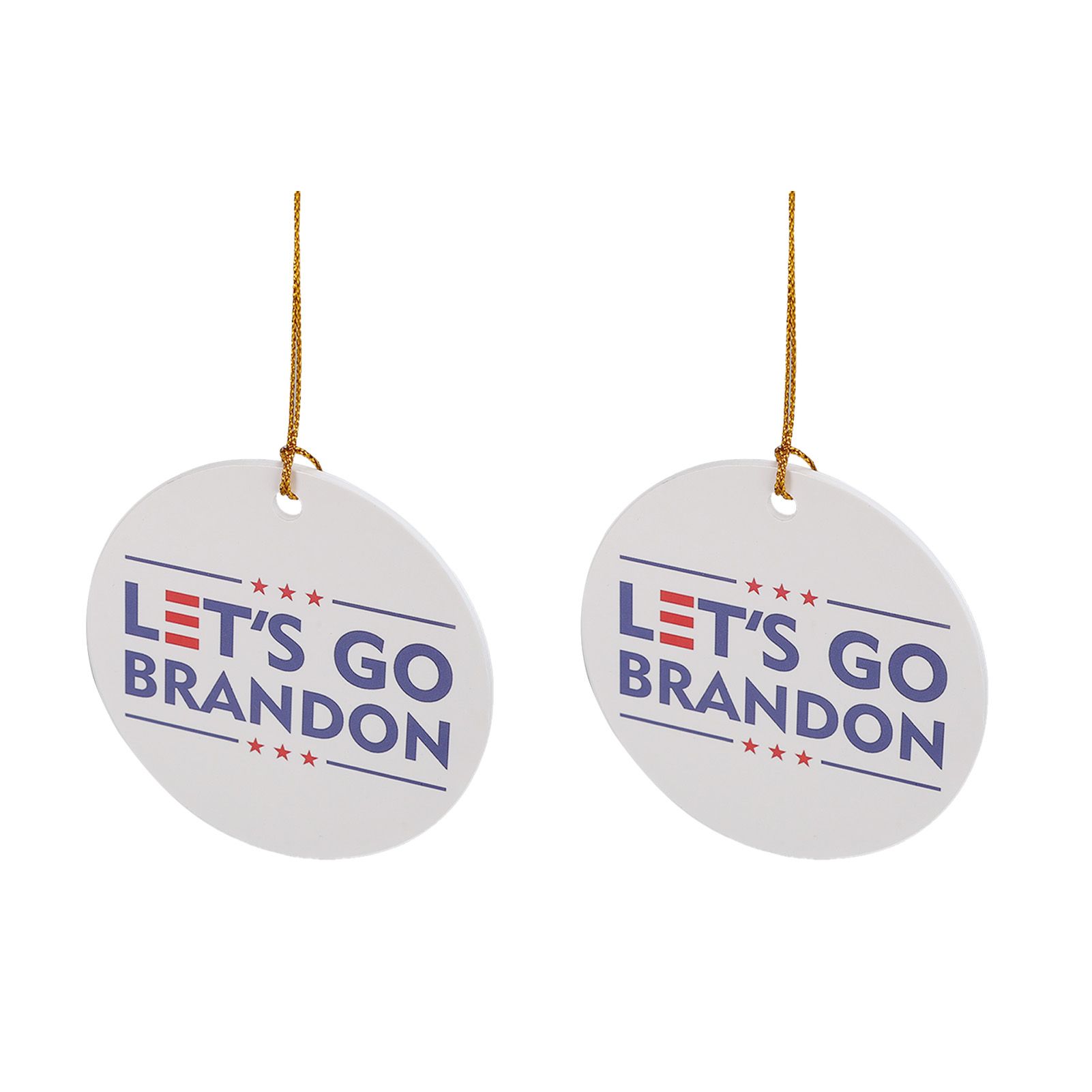 2Set Innovative Ornament Ceramic Christmas Tree Hanging Pendant for Party view 2