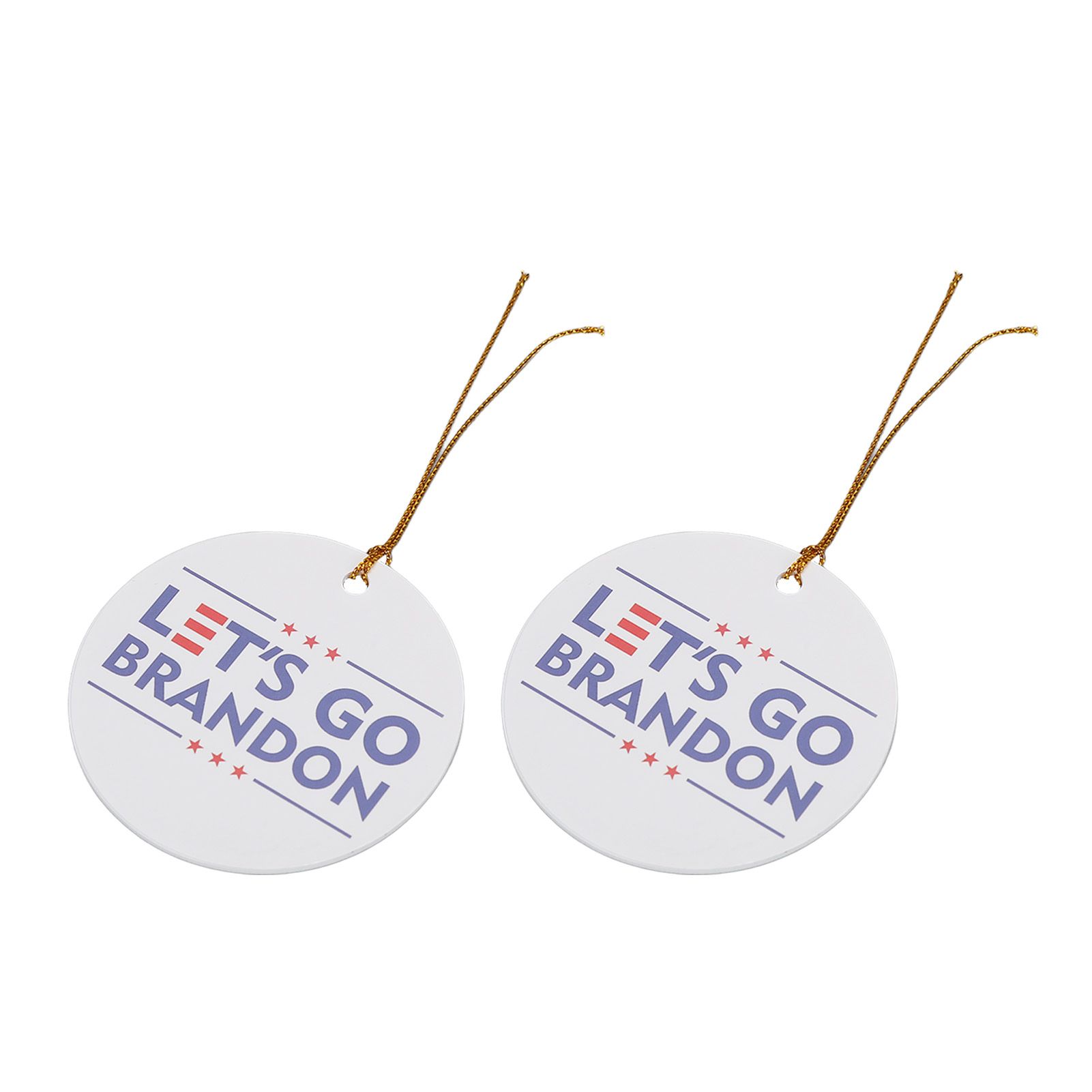 2Set Innovative Ornament Ceramic Christmas Tree Hanging Pendant for Party view 4