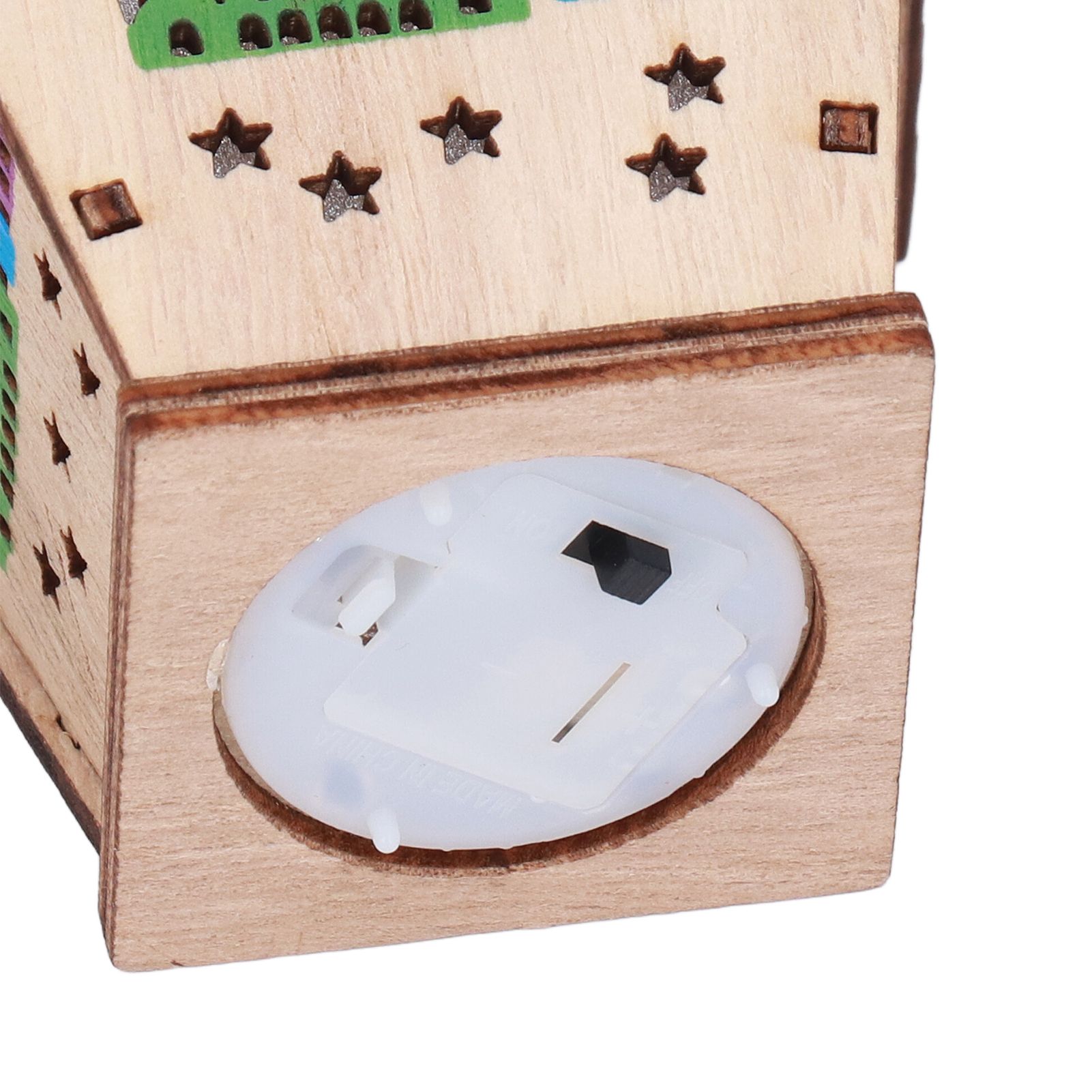 Ramadan Lamp Three Dimensional House Shape Unique Design Hanging Light Wooden view 13