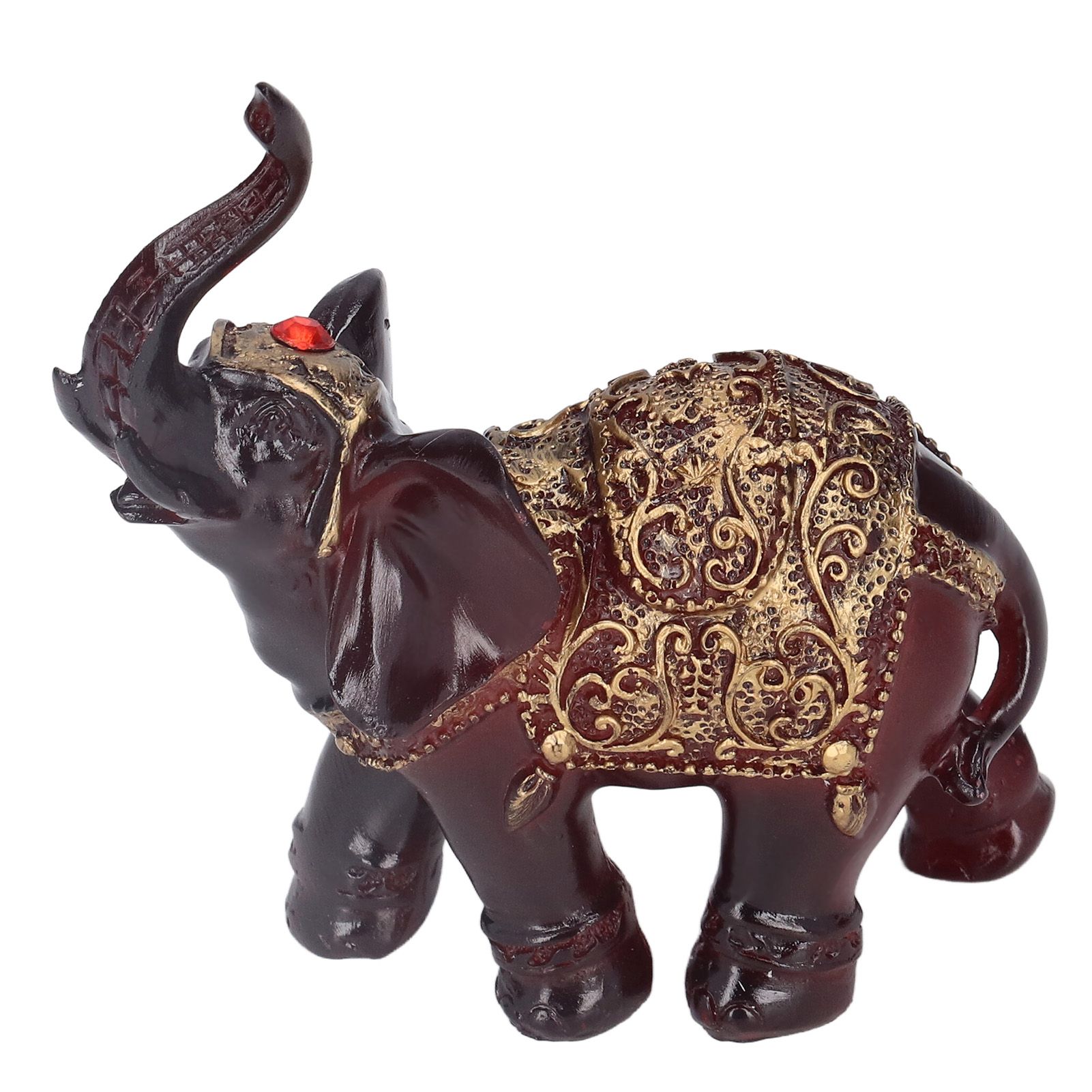 Elephant Figurines Durable Resin Delicate Texture Retro Style Symbolize Power view 4