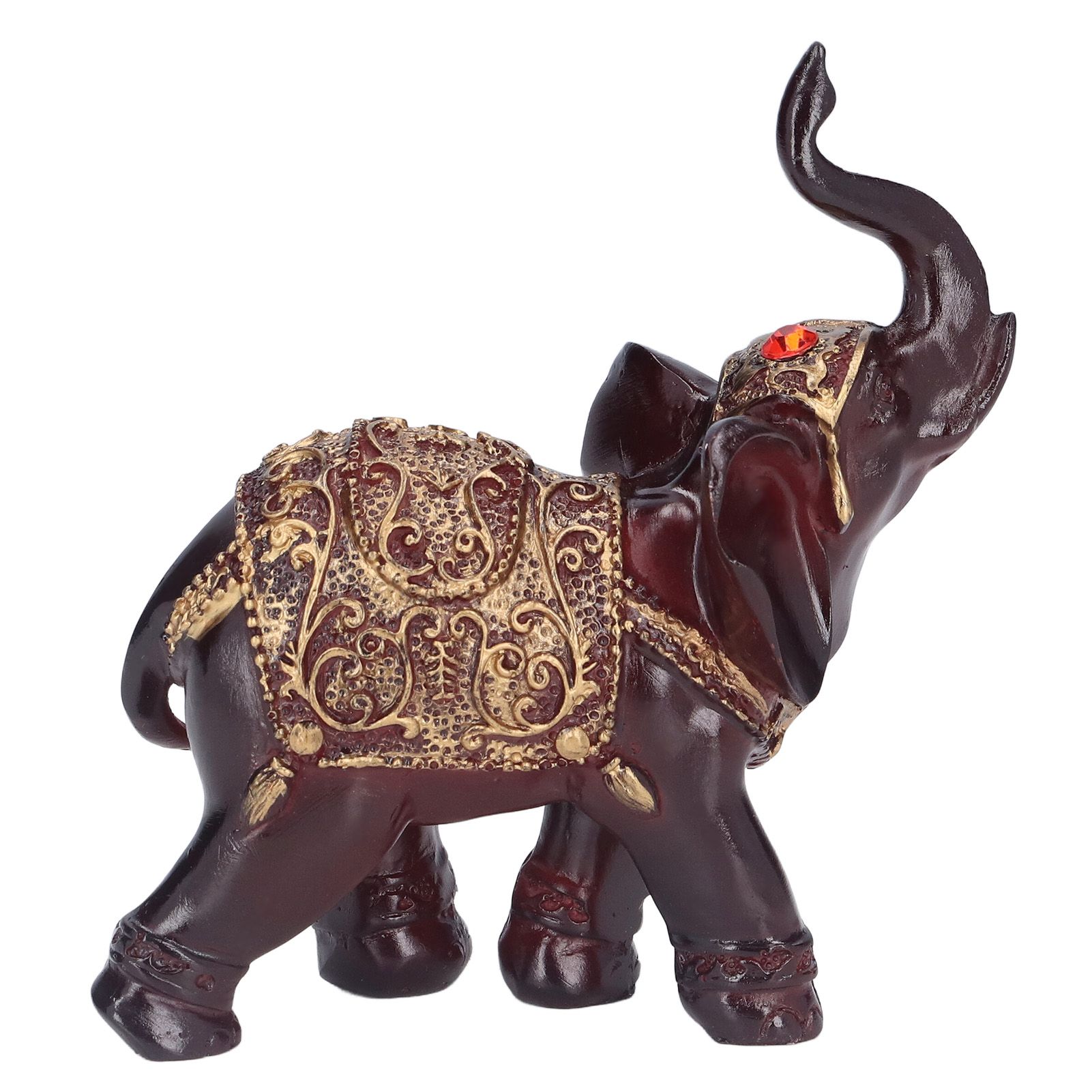 Elephant Figurines Durable Resin Delicate Texture Retro Style Symbolize Power view 6