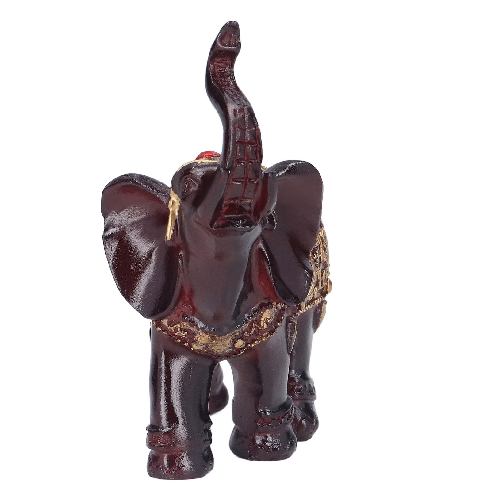 Elephant Figurines Durable Resin Delicate Texture Retro Style Symbolize Power view 7